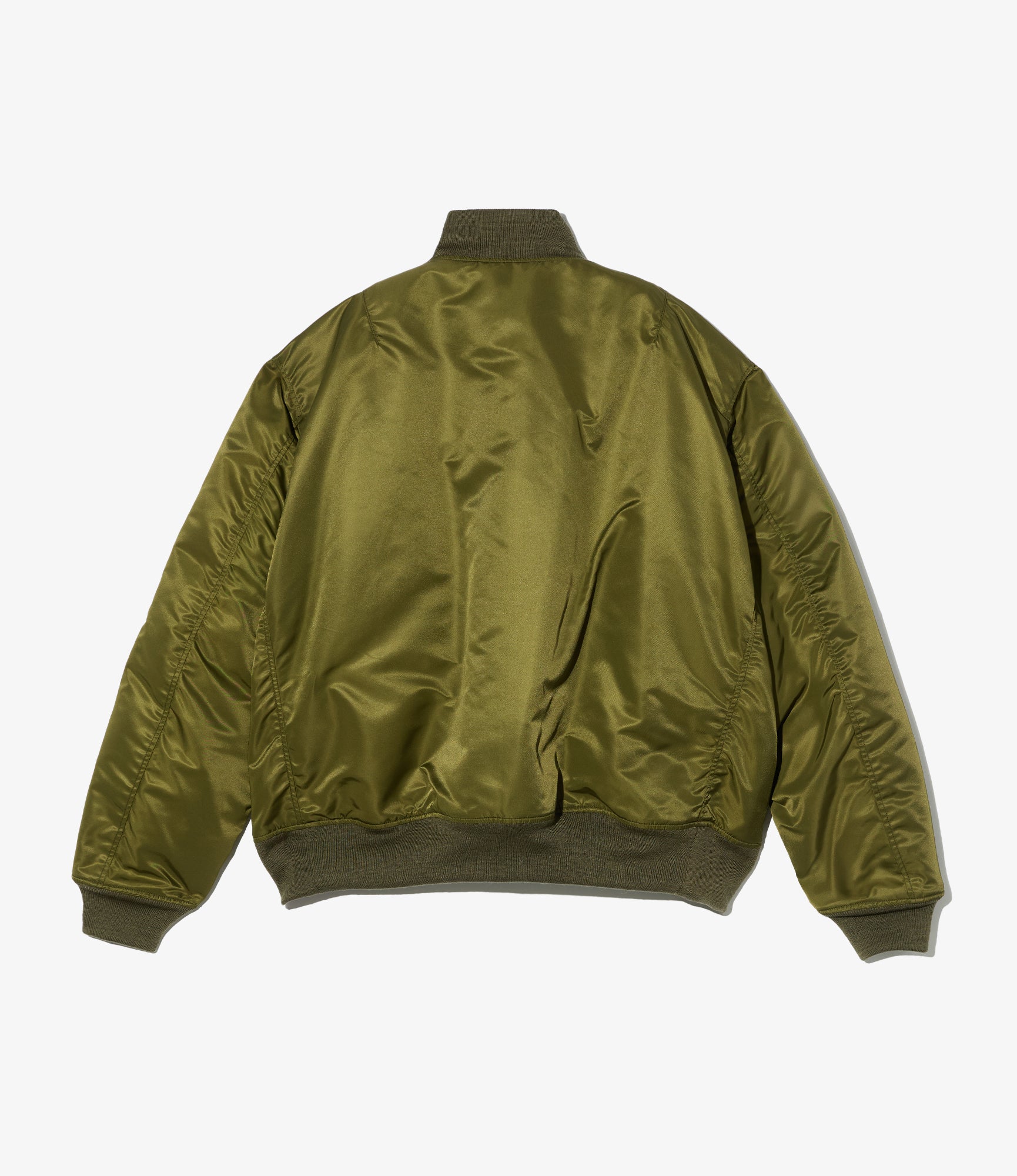 Aviator Jacket - Olive Flight Satin Nylon