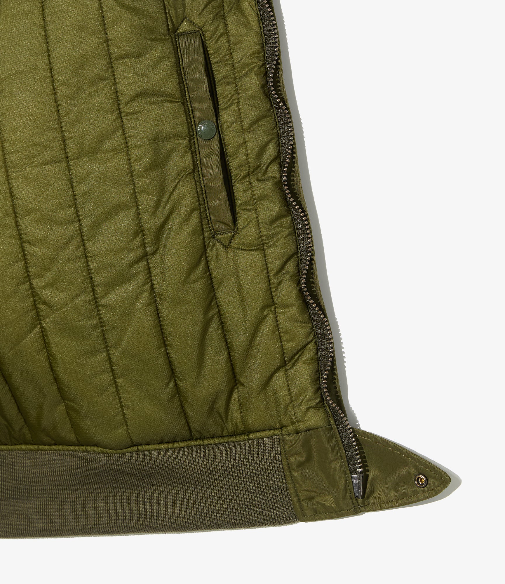 Aviator Jacket - Olive Flight Satin Nylon