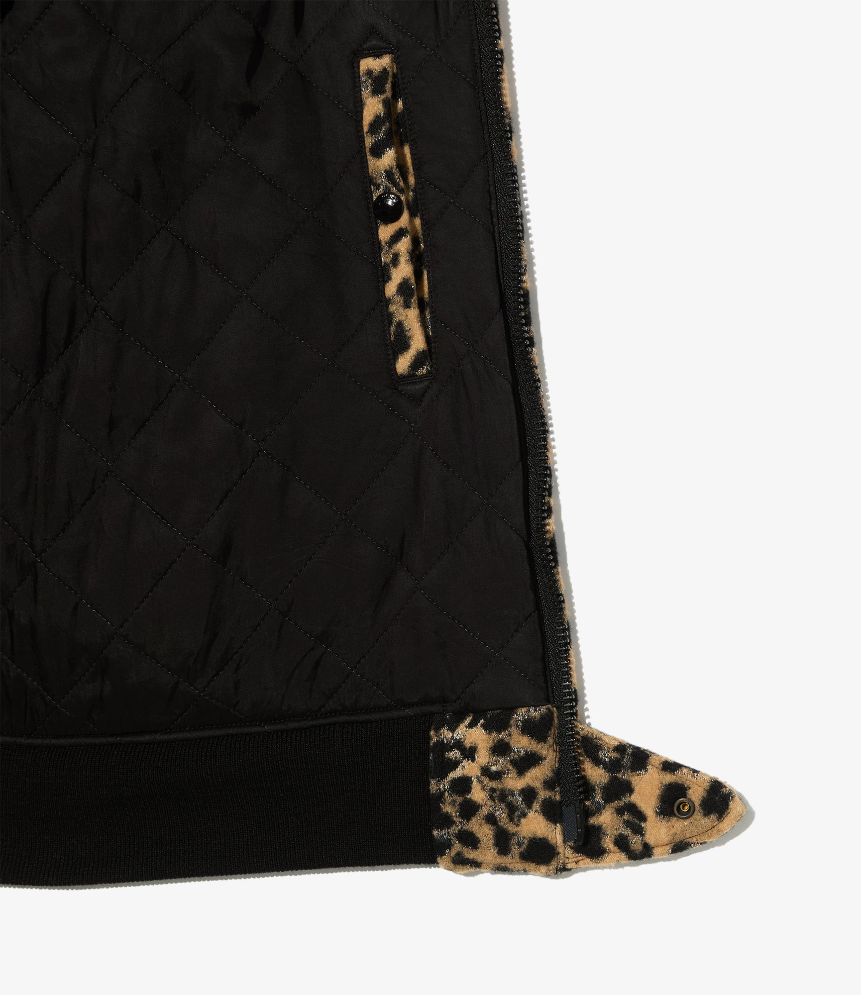 Aviator Jacket - Brown Wool Poly Leopard Jq.