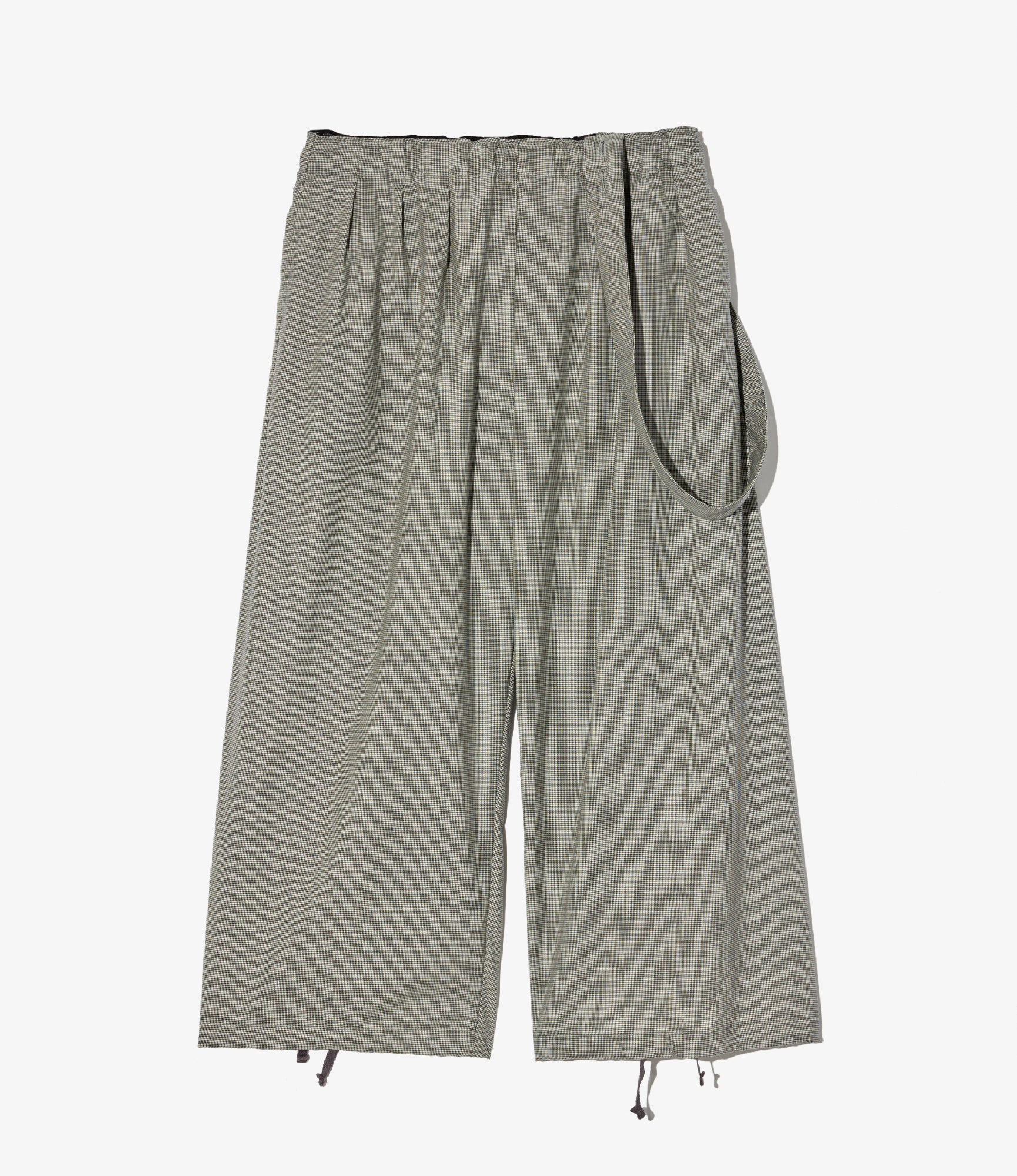 Women's Balloon Pant - Grey Micro Houndstooth Tropical Wool