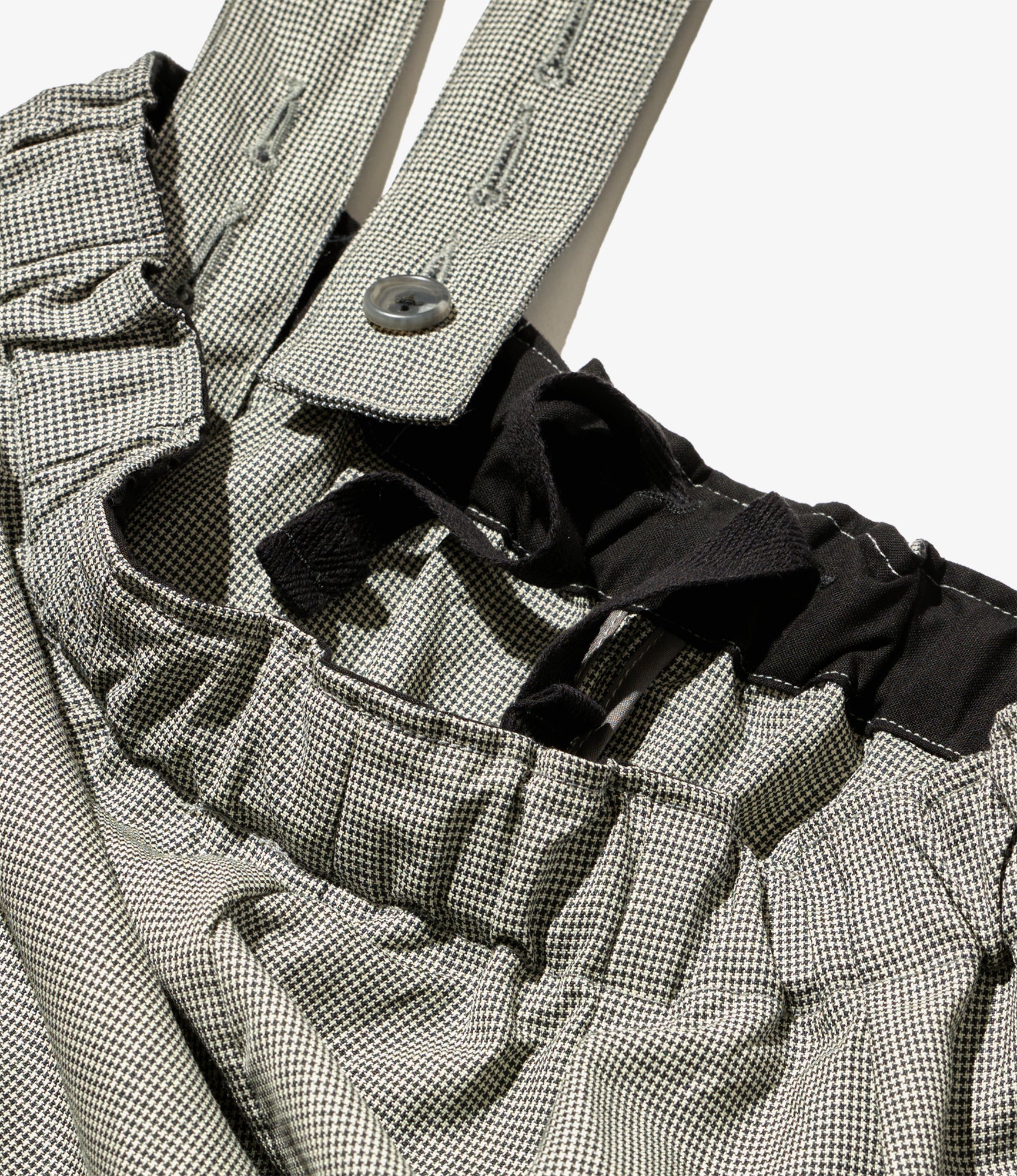 Women's Balloon Pant - Grey Micro Houndstooth Tropical Wool