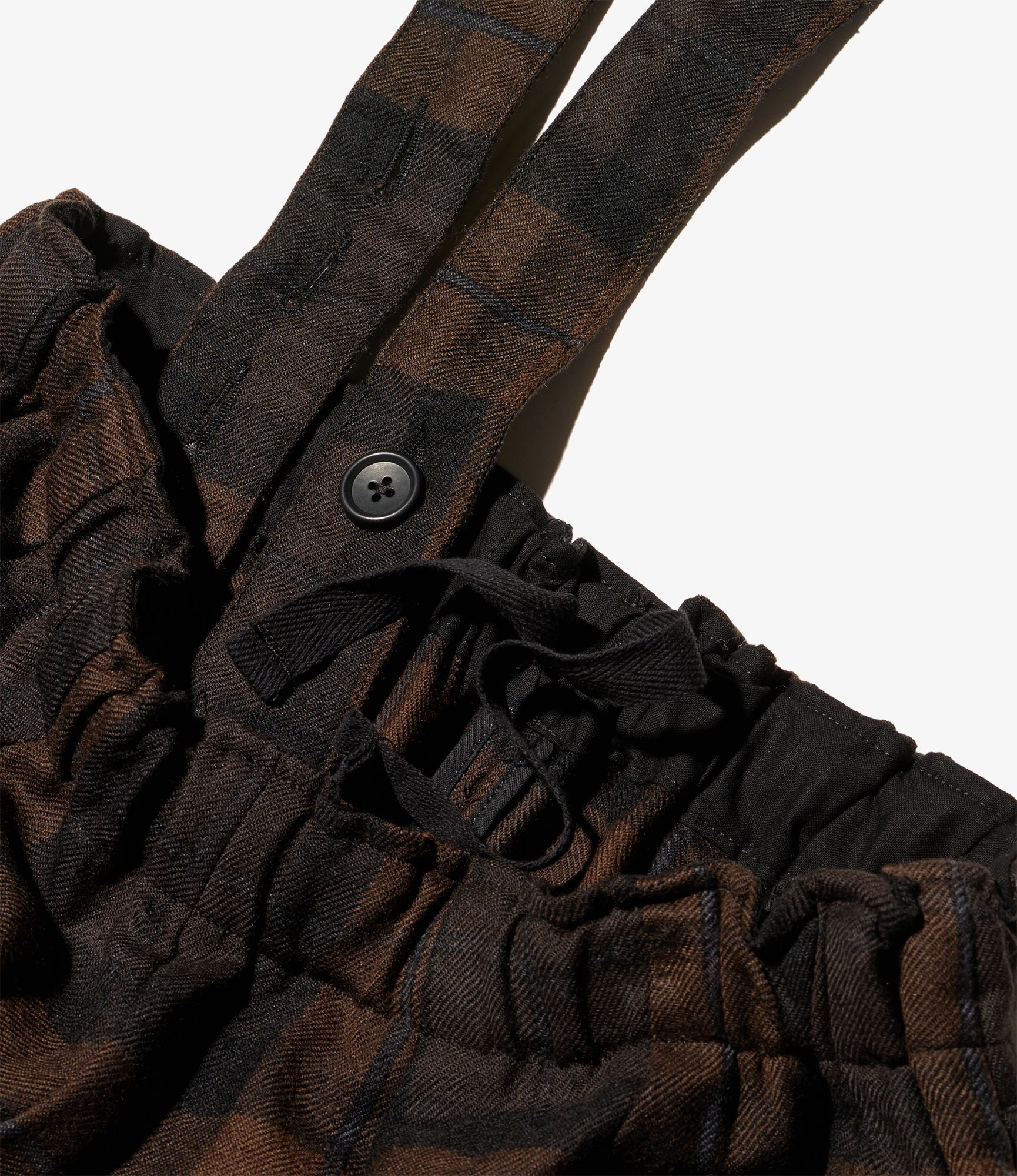 Women's Balloon Pant - Brown/Black Worsted Wool Plaid