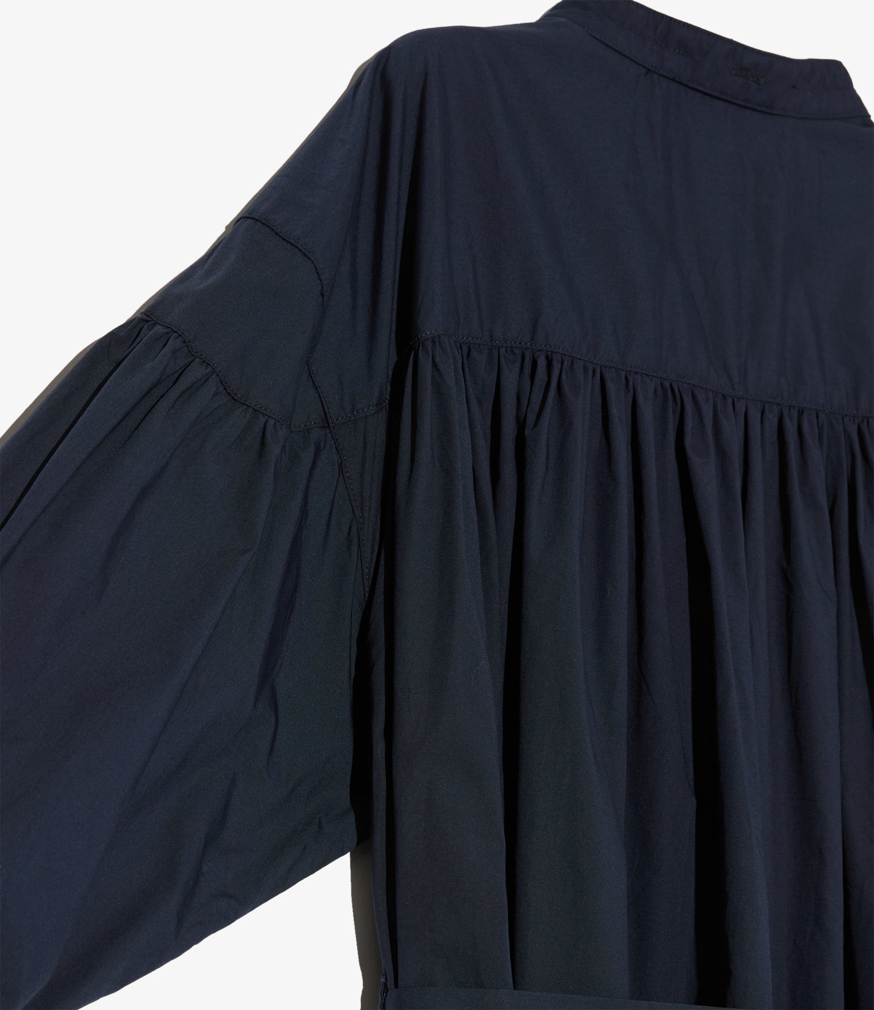 Women's Banded Painter Dress - Dk. Navy Cotton Broadcloth