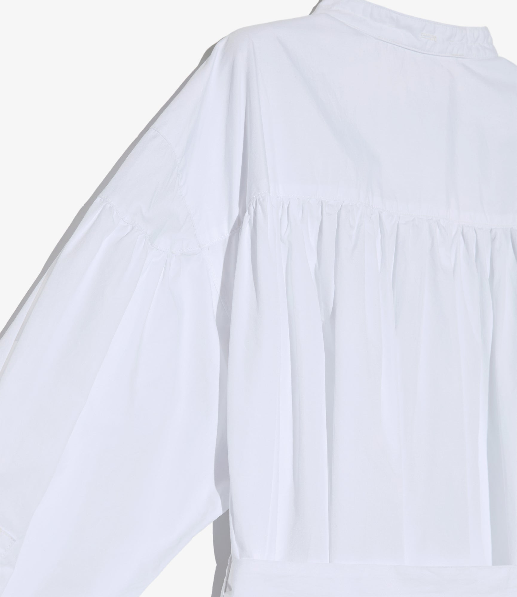 Women's Banded Painter Dress - White 100's 2Ply Broadcloth