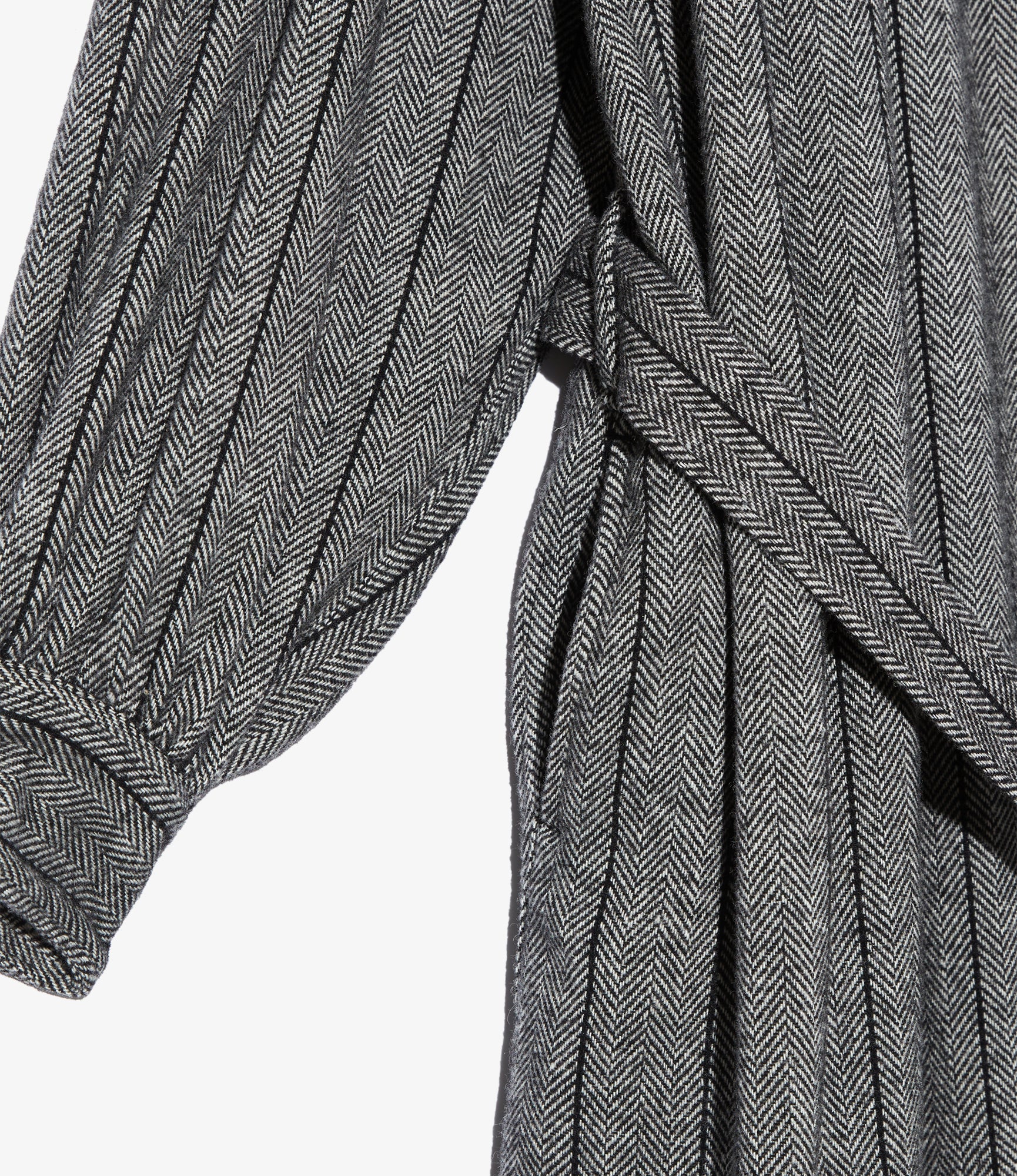 Women's Banded Painter Dress - Dk. Grey Wool Striped HB