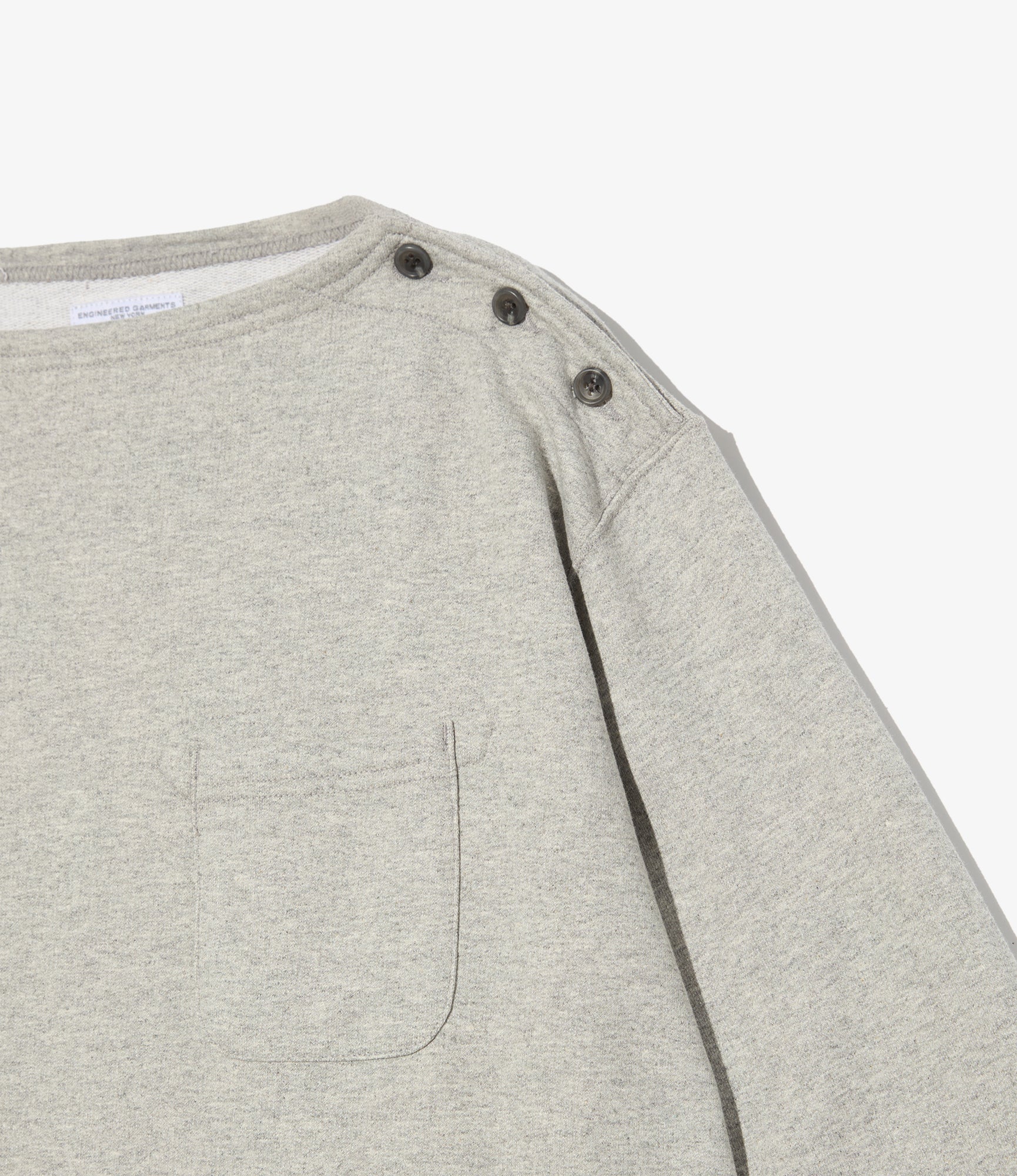 Basque Shirt - Heather Grey French Terry