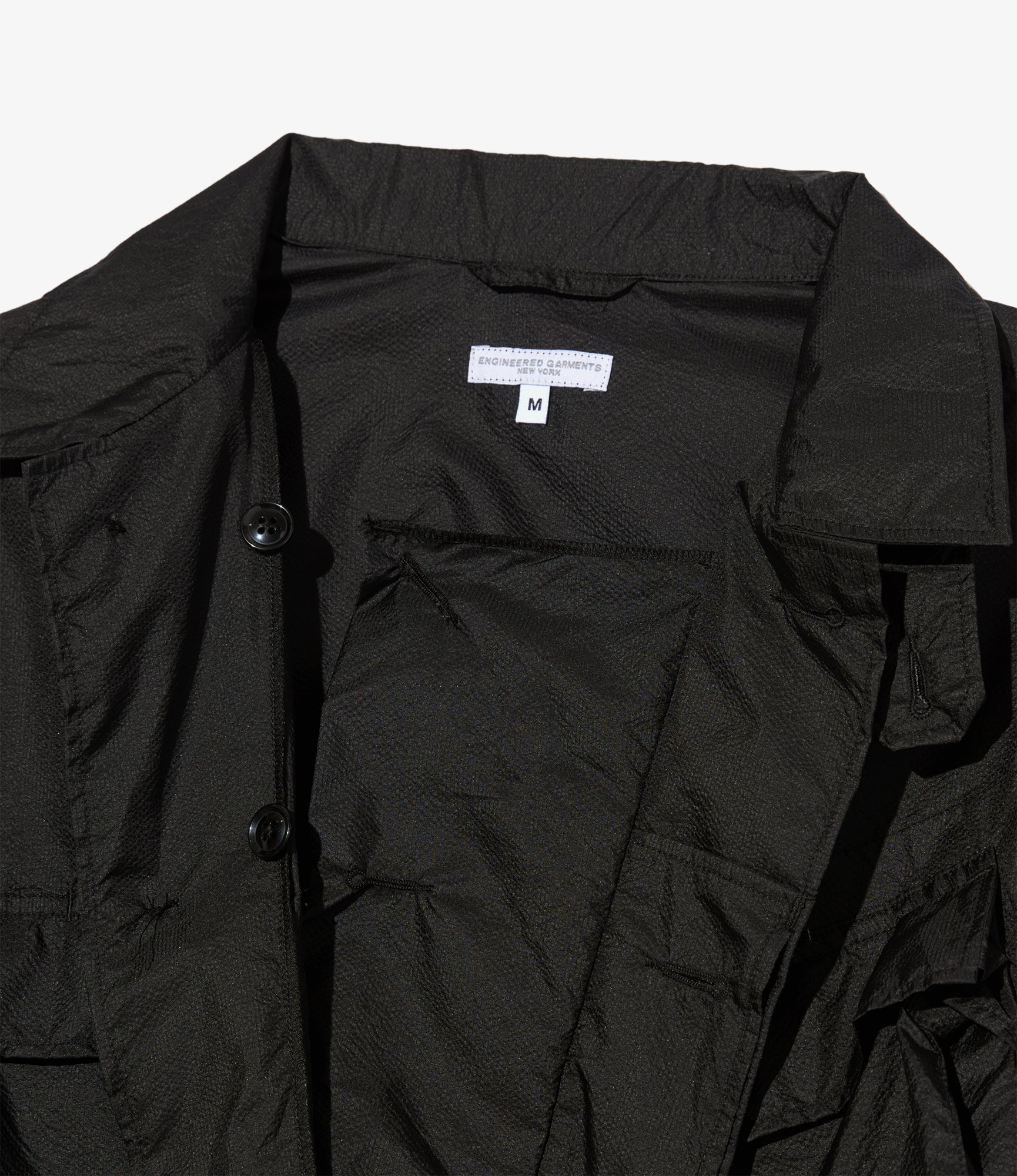 BDU Jacket - Black Nylon Micro Ripstop