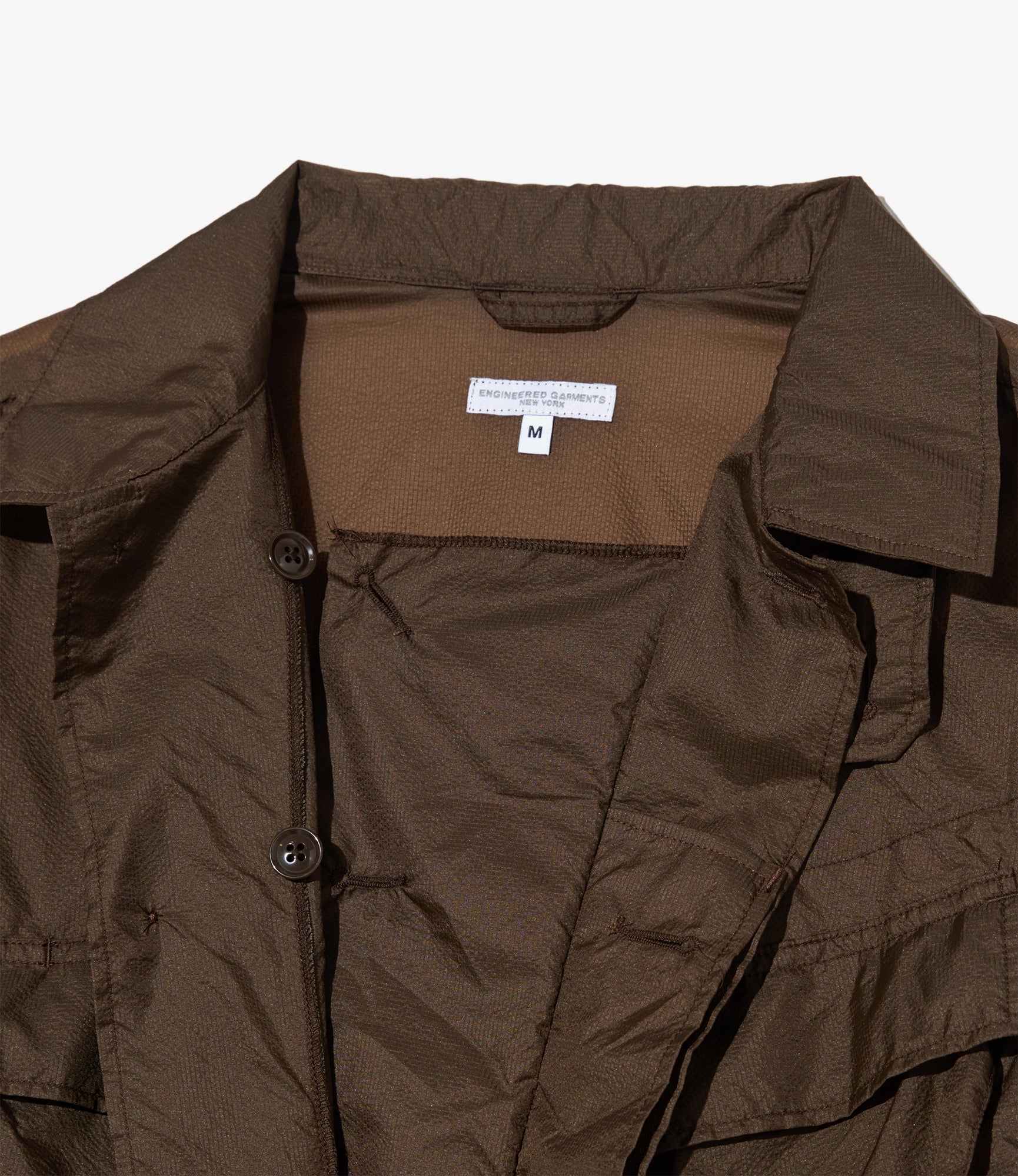 Engineered Garments - BDU Jacket - Brown Nylon Micro Ripstop