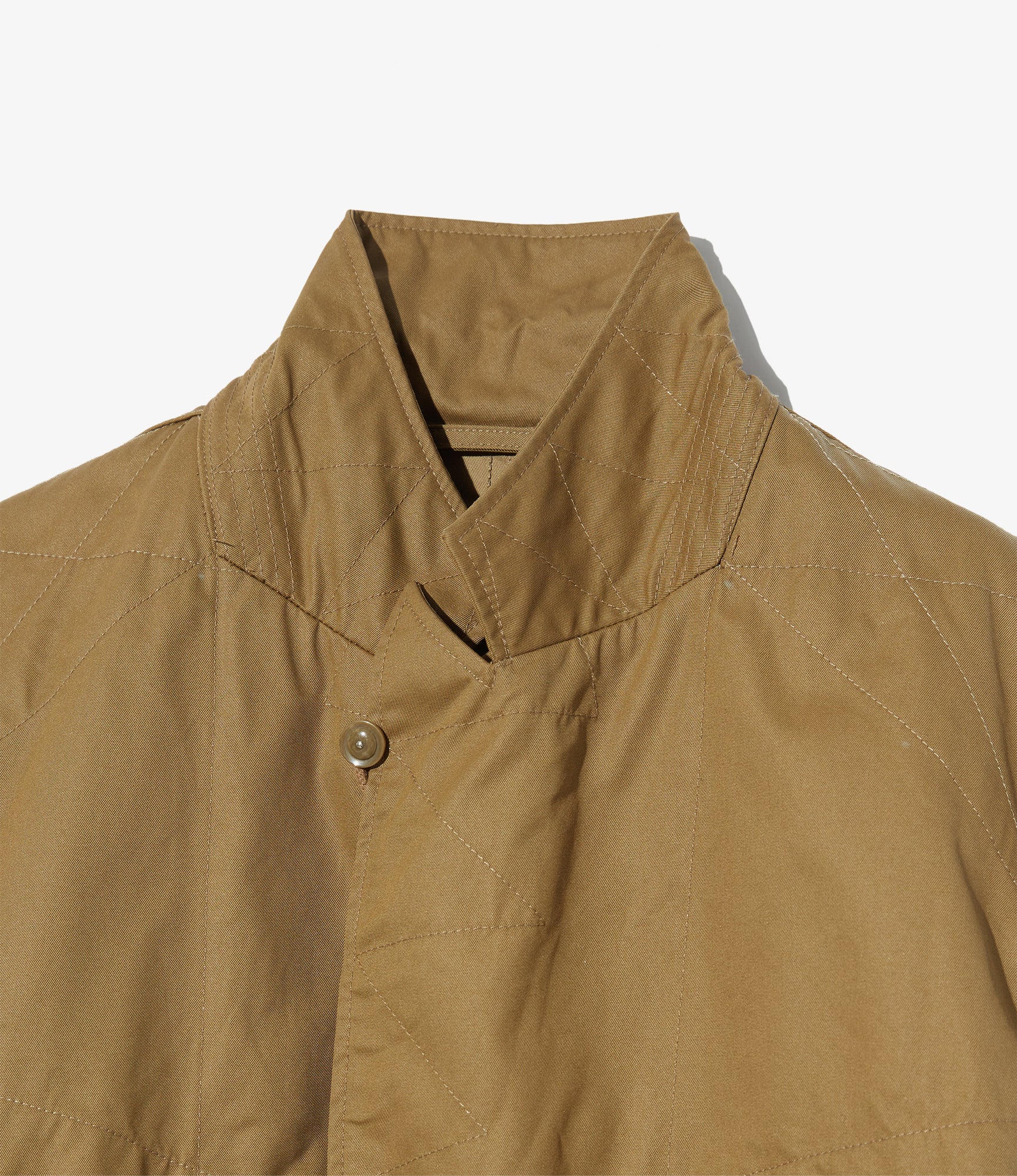 Bedford Jacket - Khaki Coated Nyco Twill