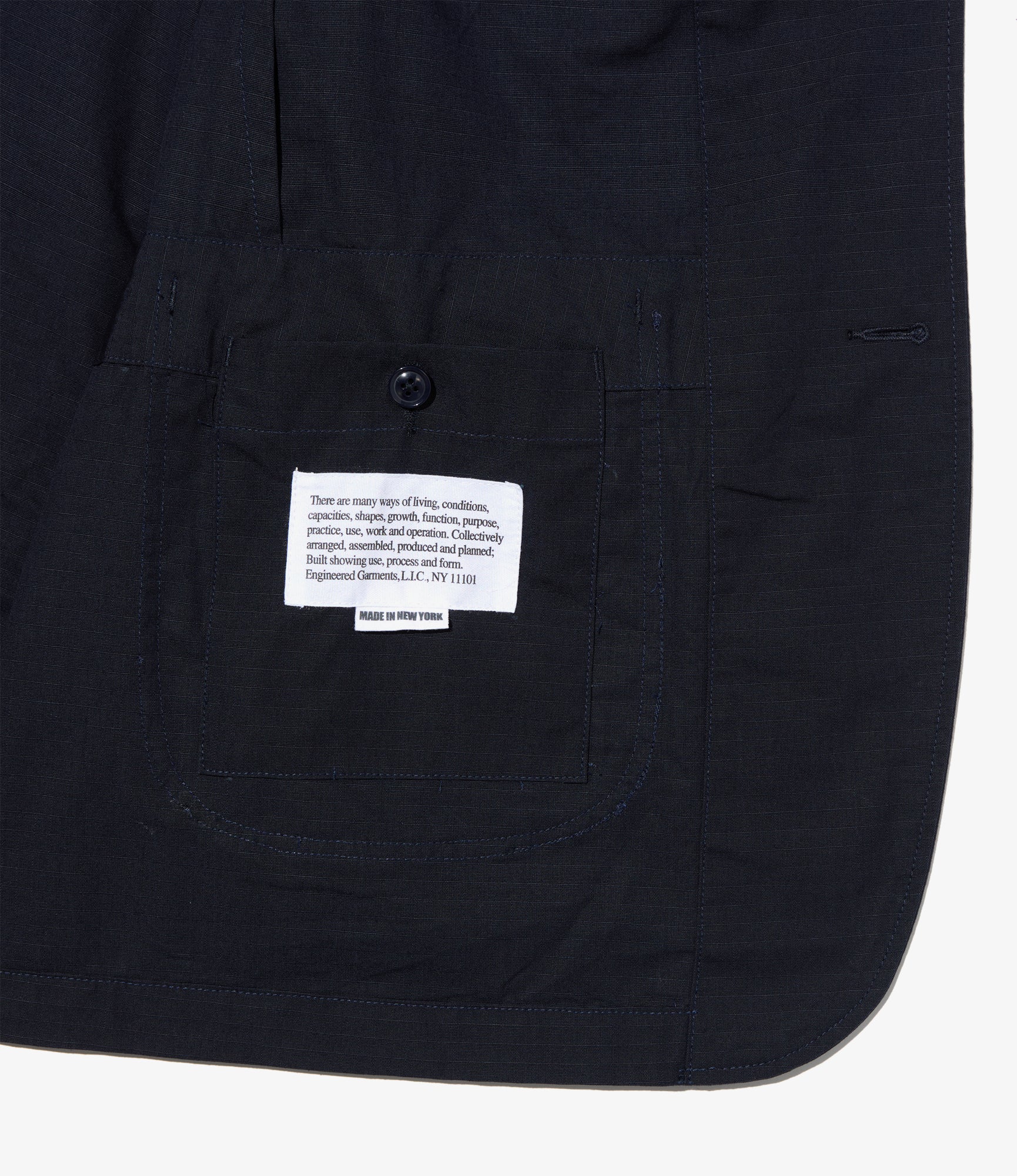 Bedford Jacket - Dk. Navy Cotton Ripstop