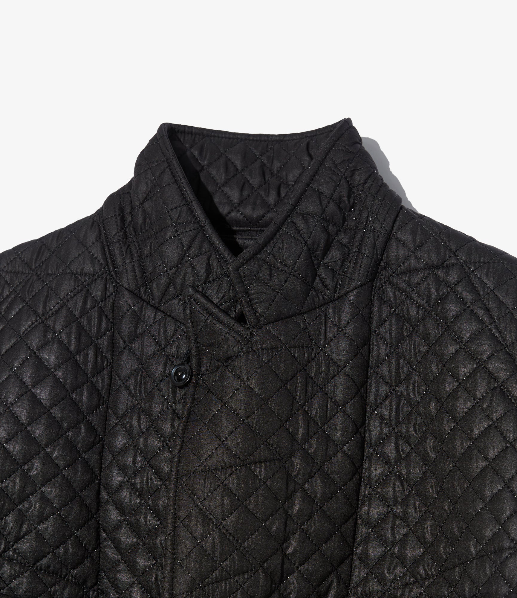 Bedford Jacket - Black Polyester Small Diamond Quilt