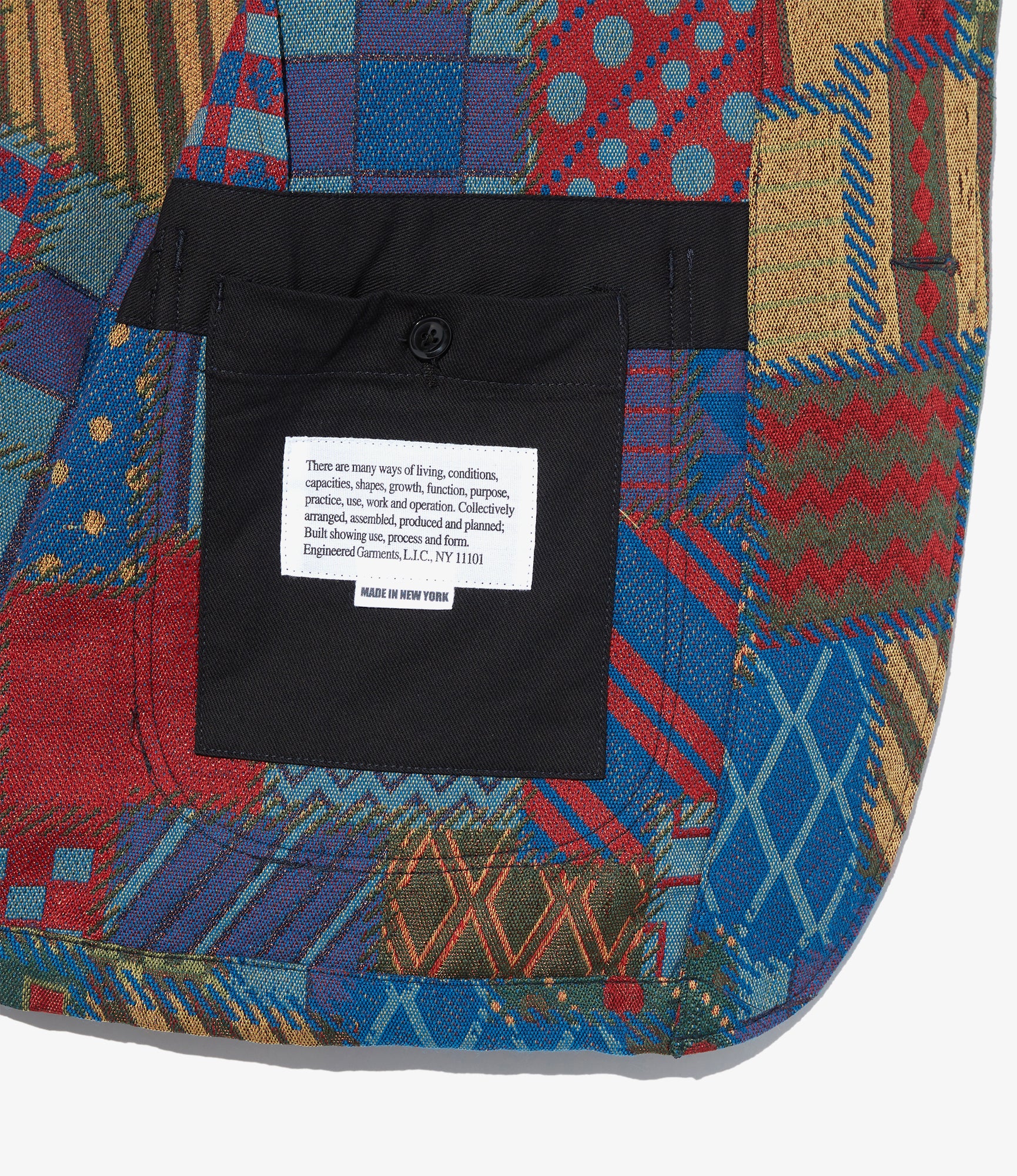 Bedford Jacket - Multi Color Geometric PW Jq.