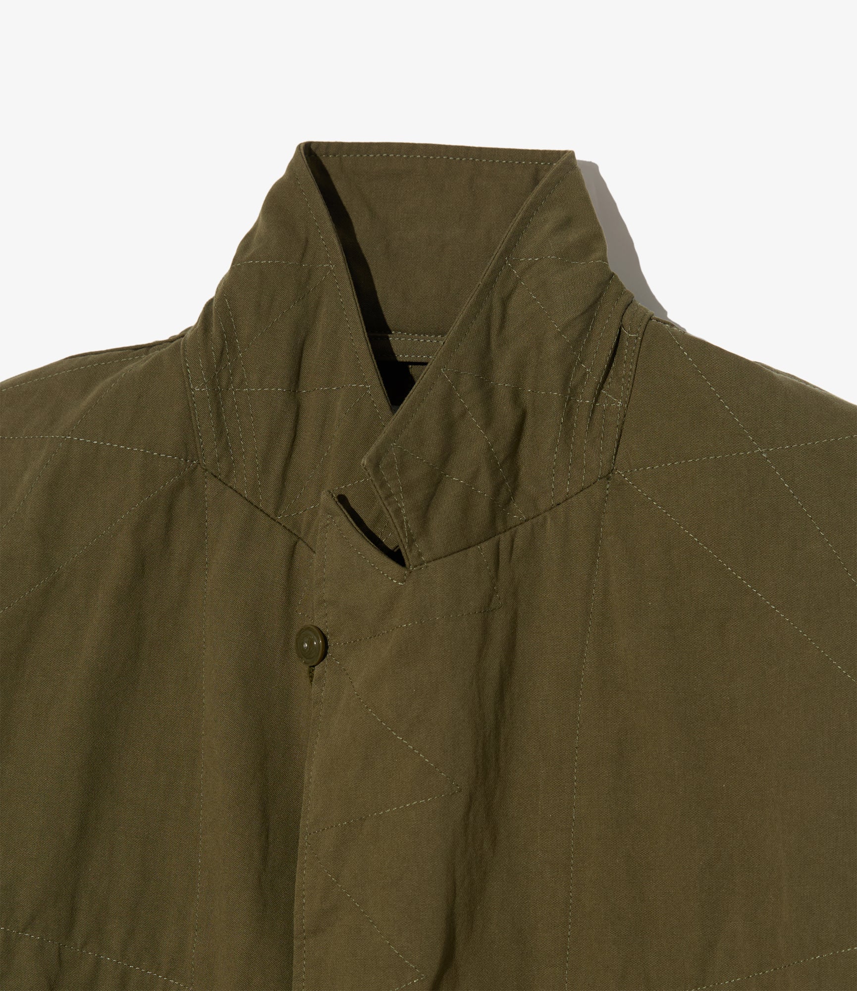 Bedford Jacket - Olive Cotton Sanded Cloth