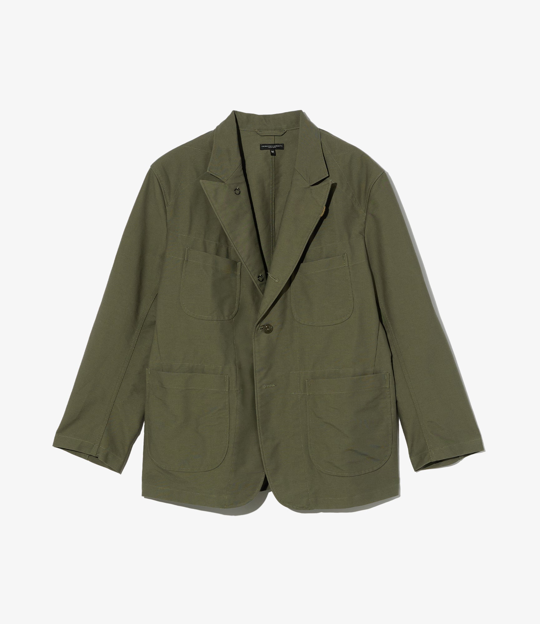 Bedford Jacket - Olive Cotton Double Cloth