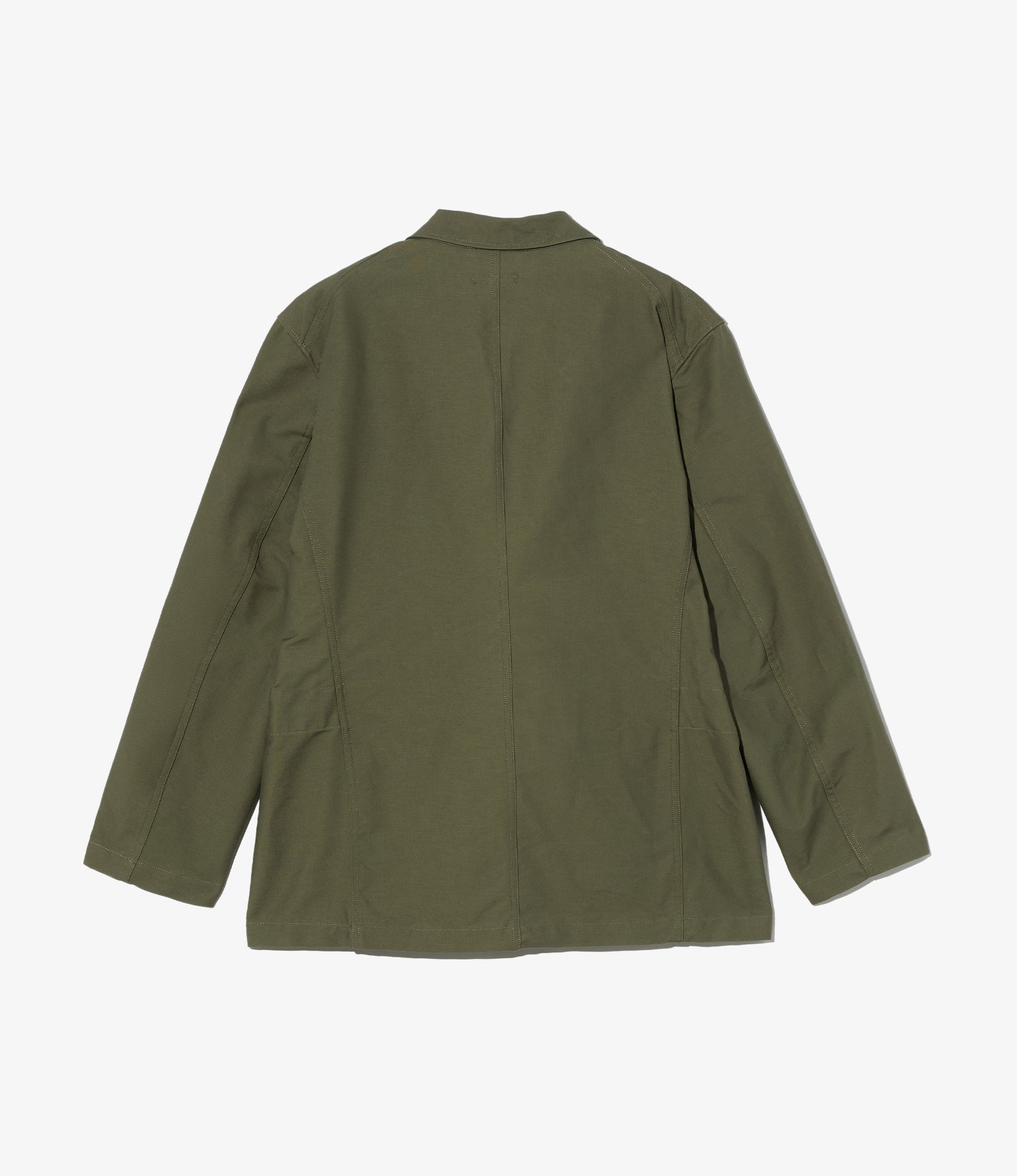 Bedford Jacket - Olive Cotton Double Cloth