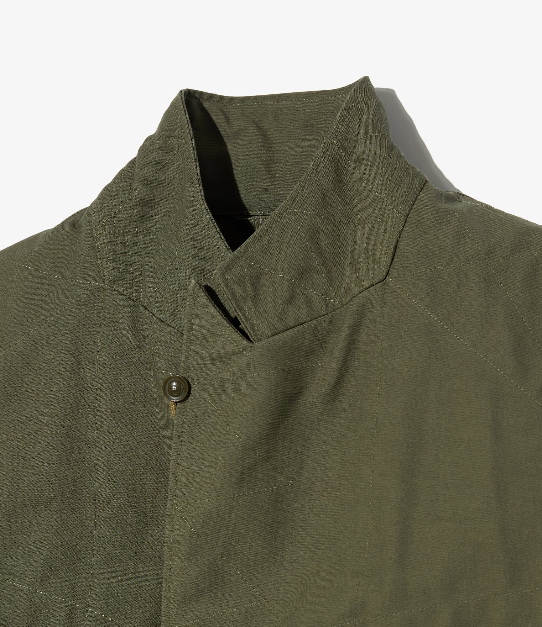 Bedford Jacket - Olive Cotton Double Cloth