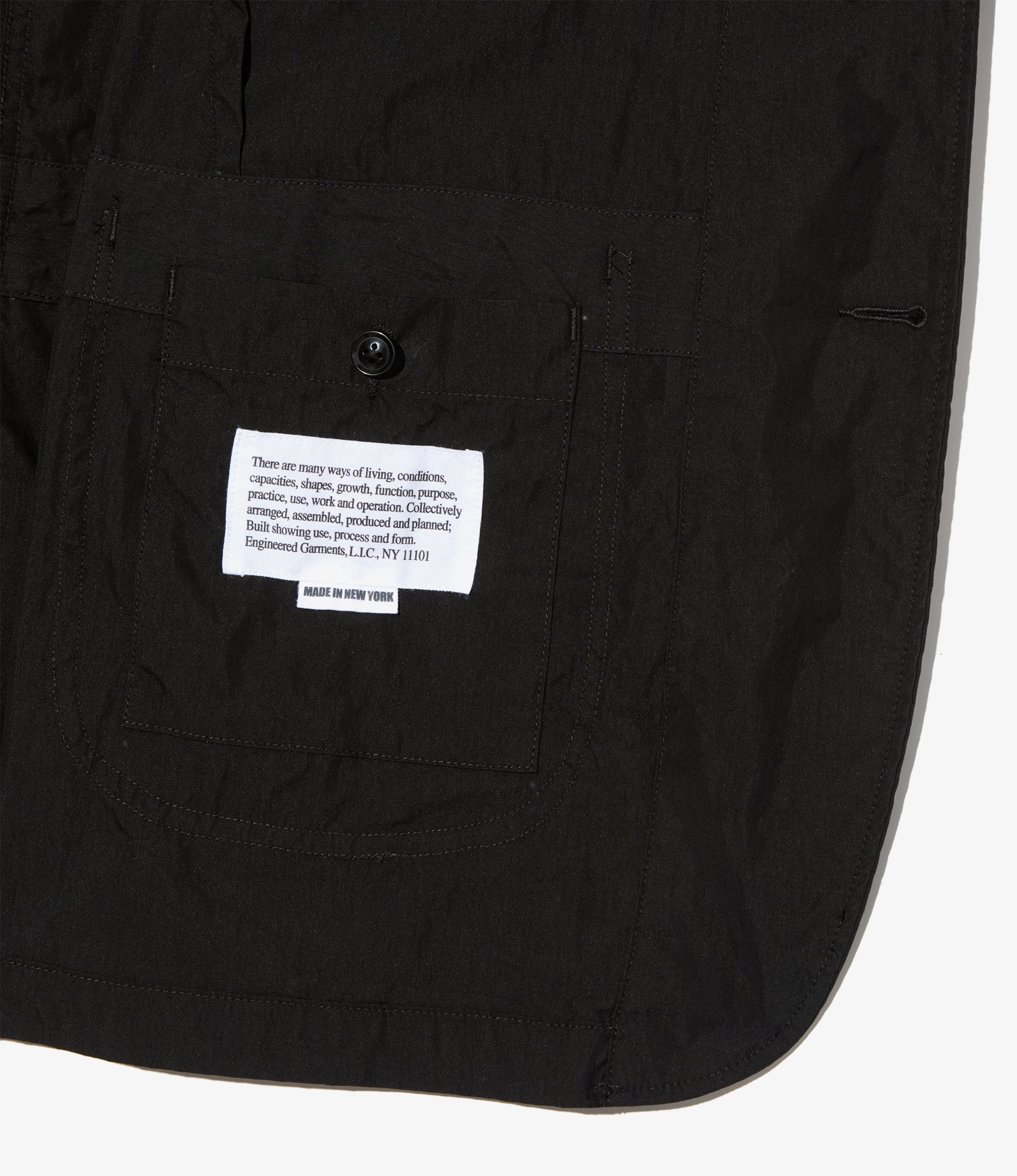 Bedford Jacket - Black Lt. Weight Nyco Poplin