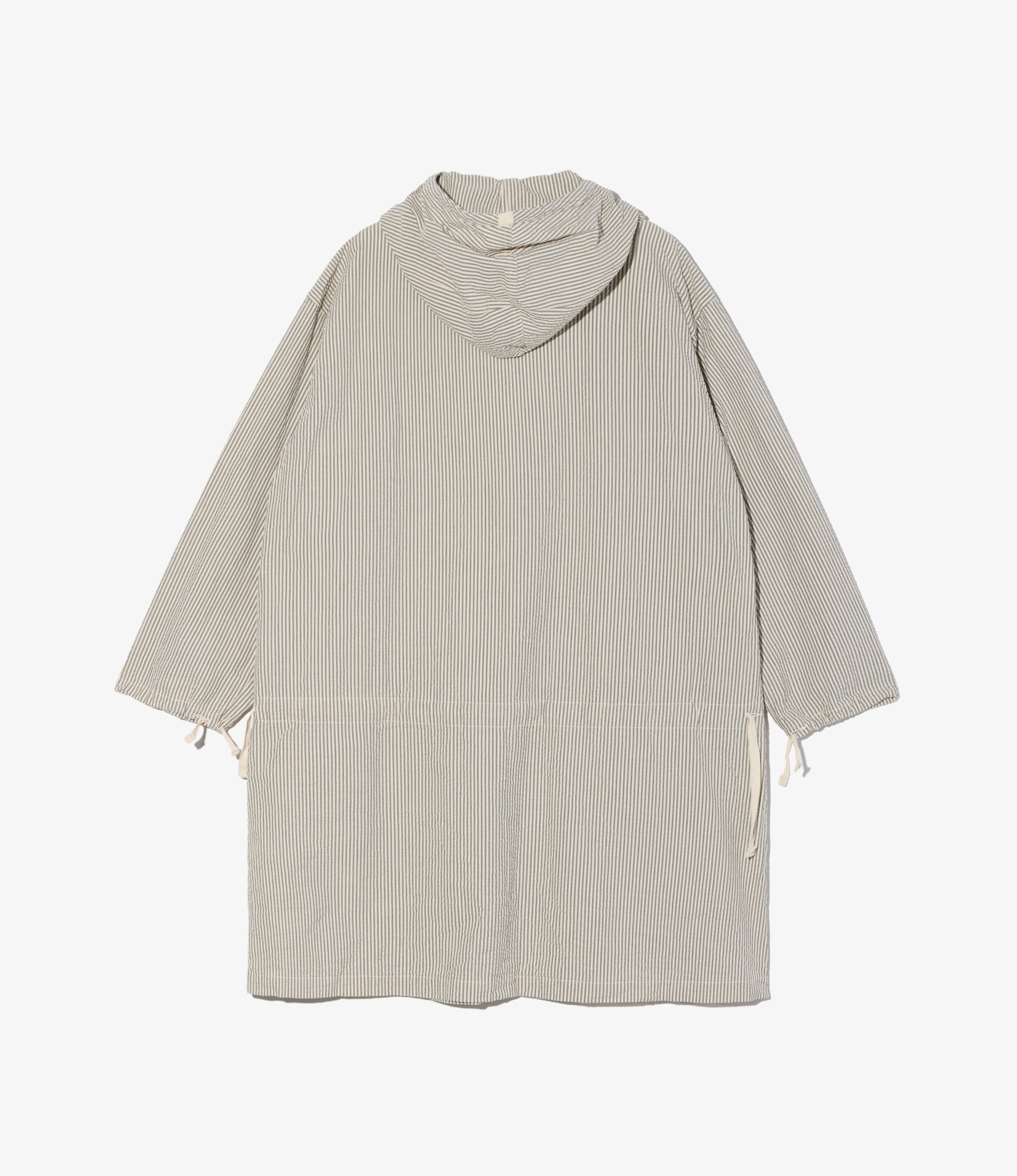 Binocular Dress - Navy/Natural Cotton Seersucker