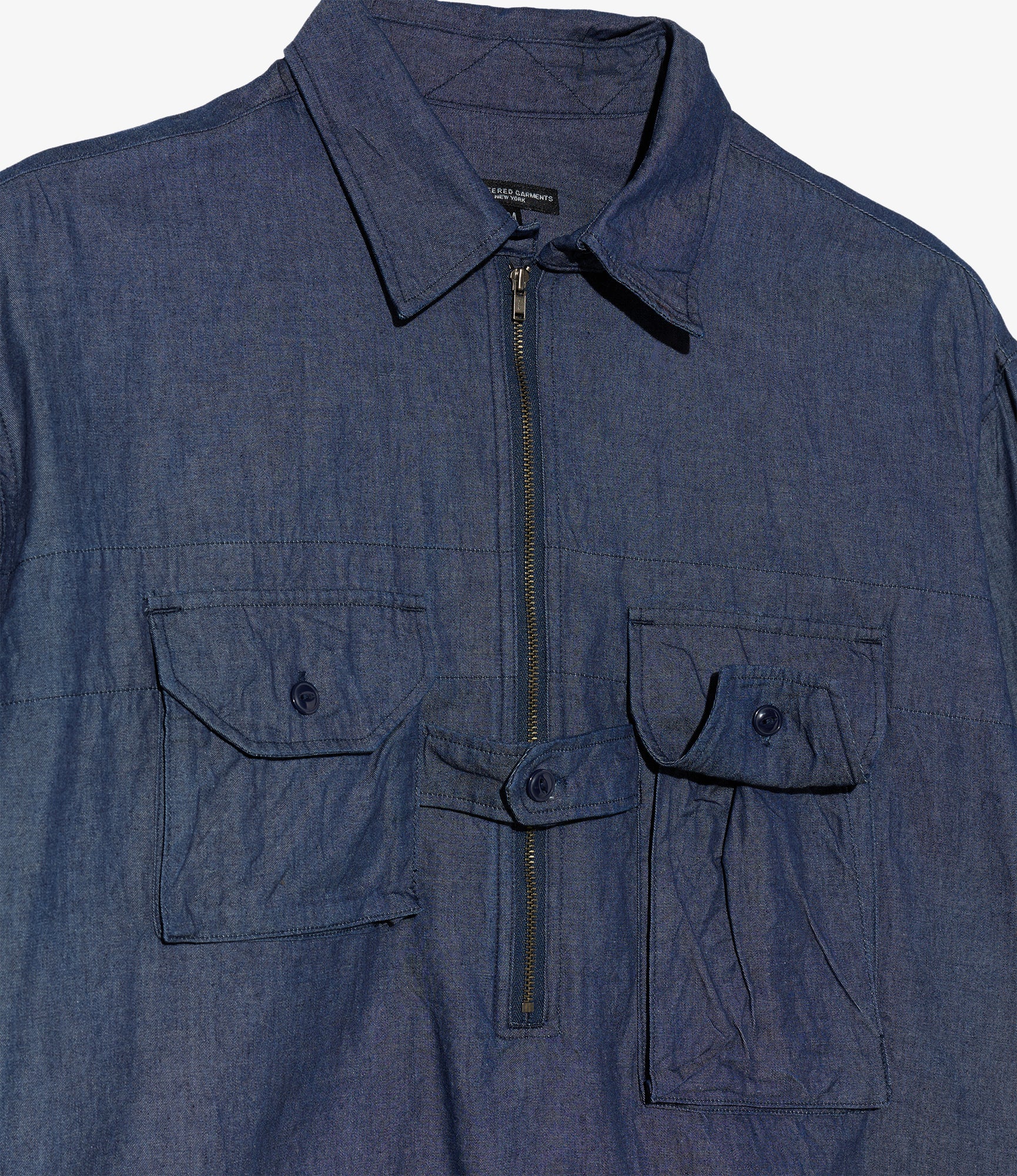 Binocular Shirt - Indigo Cotton Denim Shirting