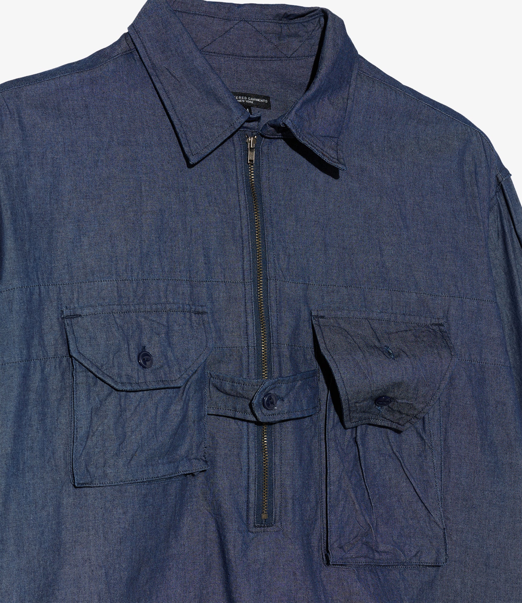 Binocular Shirt - Indigo Cotton Denim Shirting