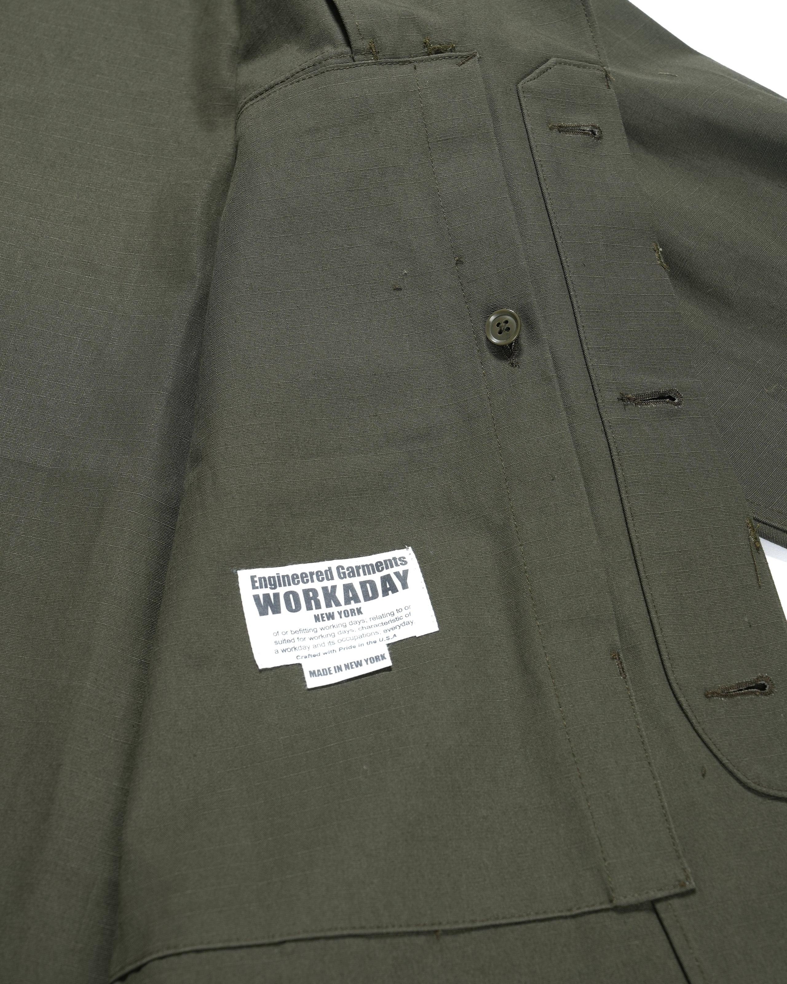 MC Shirt Jacket - Olive Heavyweight Cotton Ripstop