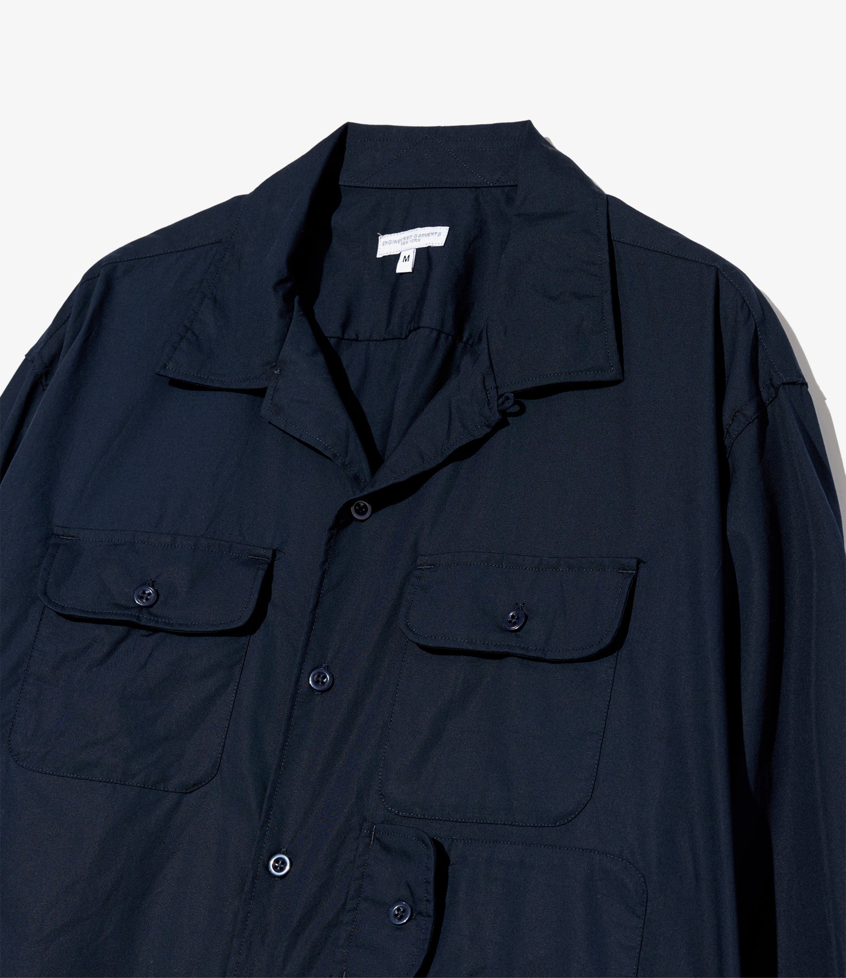 Bowling Shirt - Dk.Navy Cotton Broadcloth