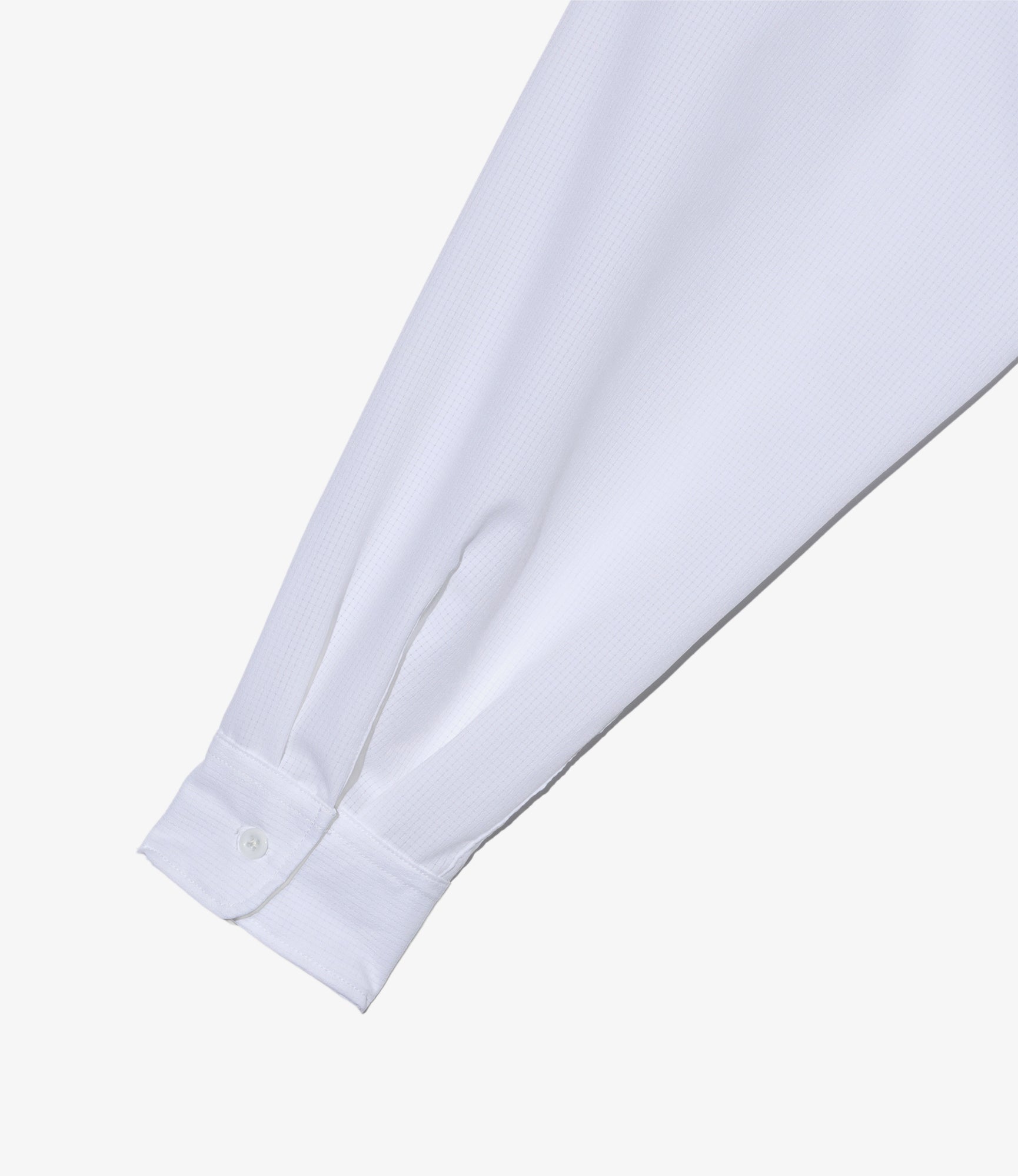 Bowling Shirt - White Polyester Mesh