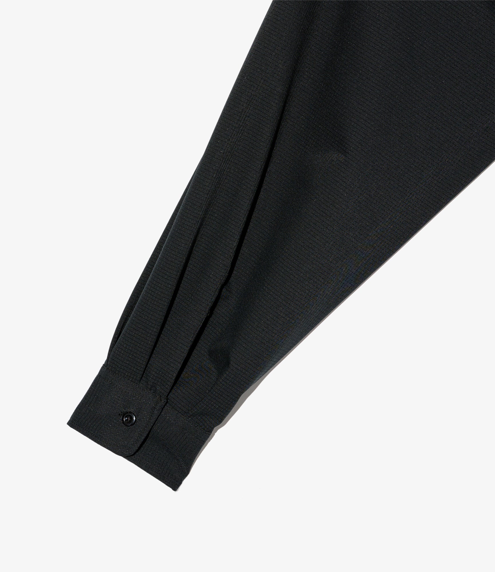 Bowling Shirt - Black Polyester Mesh