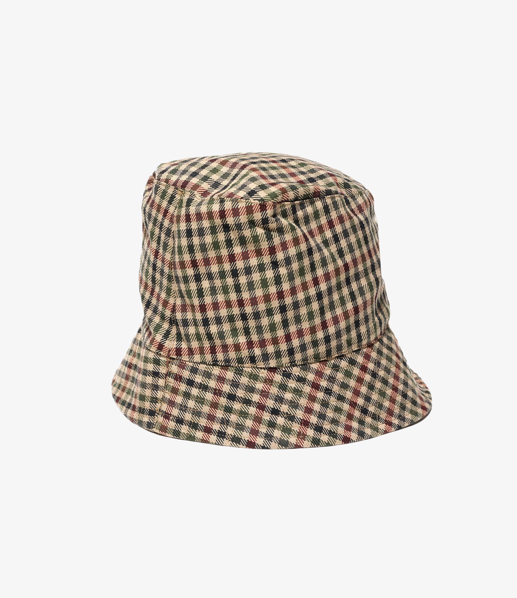 Bucket Hat - Brown/Olive Heavy Gunclub Check