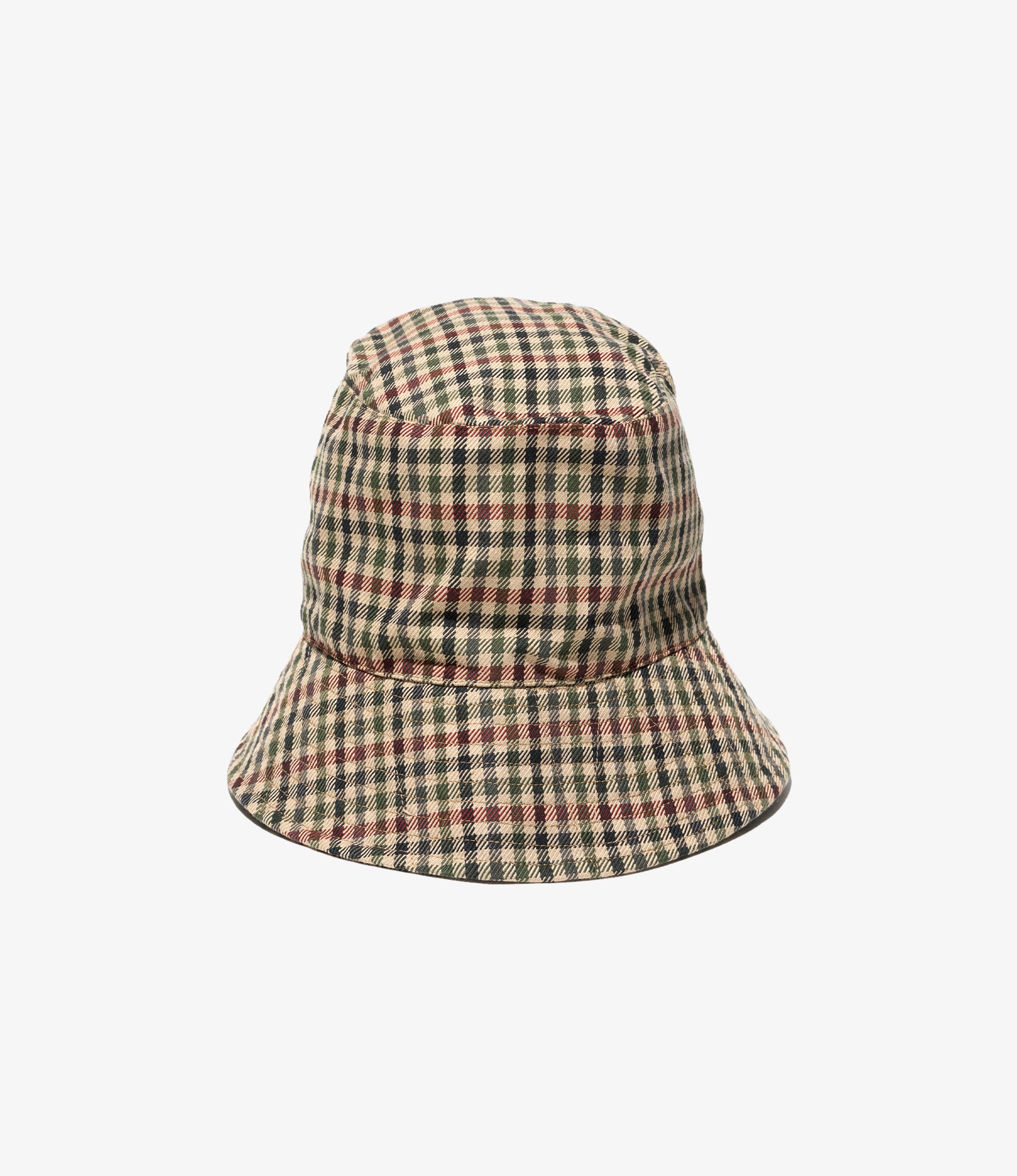 Bucket Hat - Brown/Olive Heavy Gunclub Check