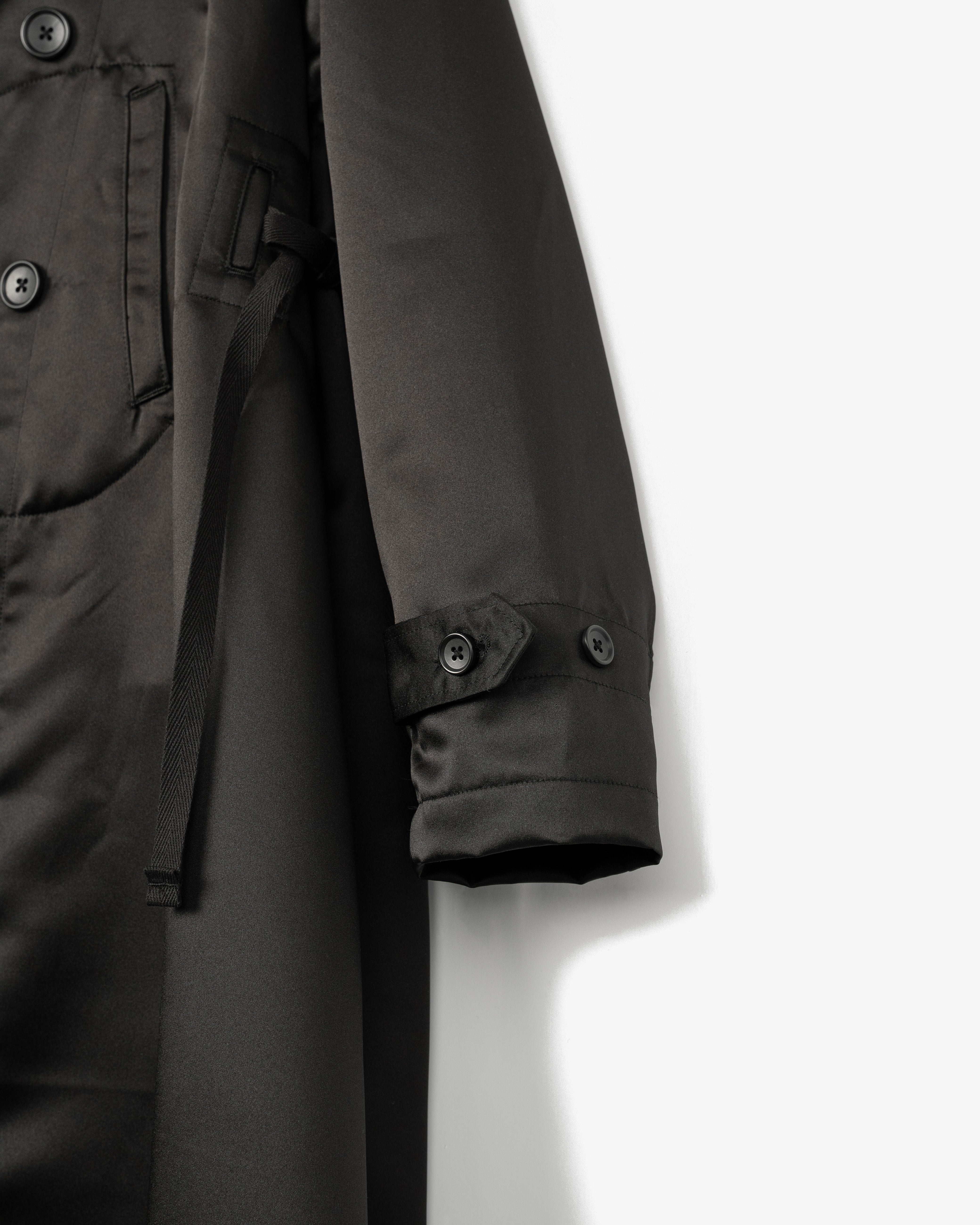 Women's Pea Dress - Black Mystique Satin