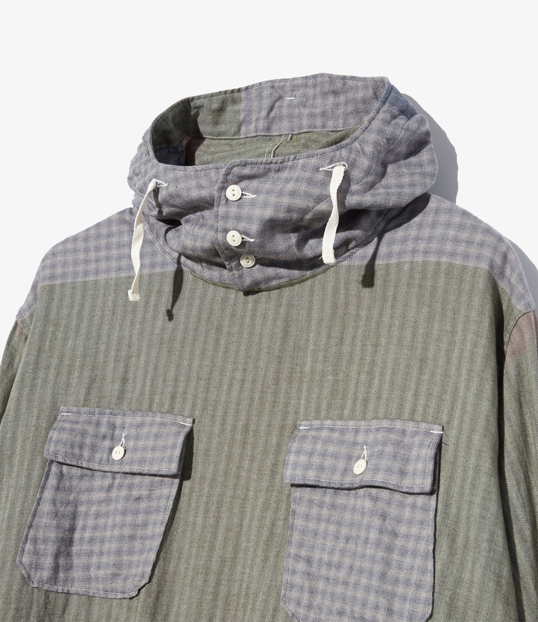 Cagoule Shirt - Multi Color Smoky Horizontal Stripe