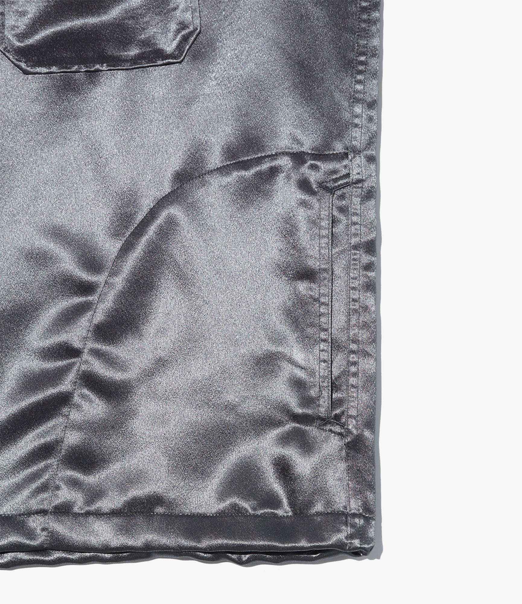 Cagoule Shirt - Charcoal Polyester Sateen