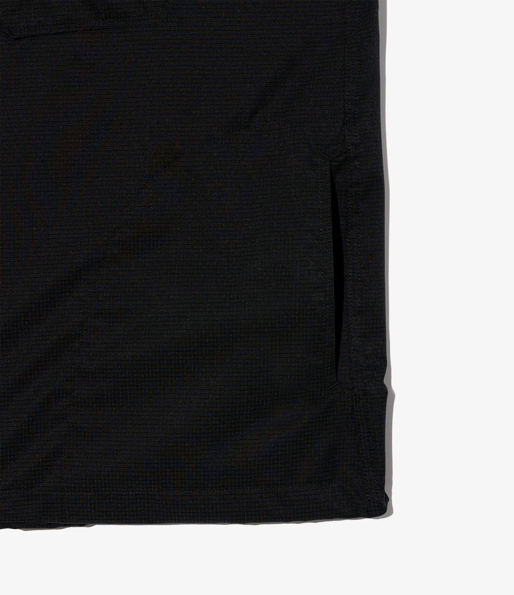 Cagoule Shirt - Black Polyester Mesh
