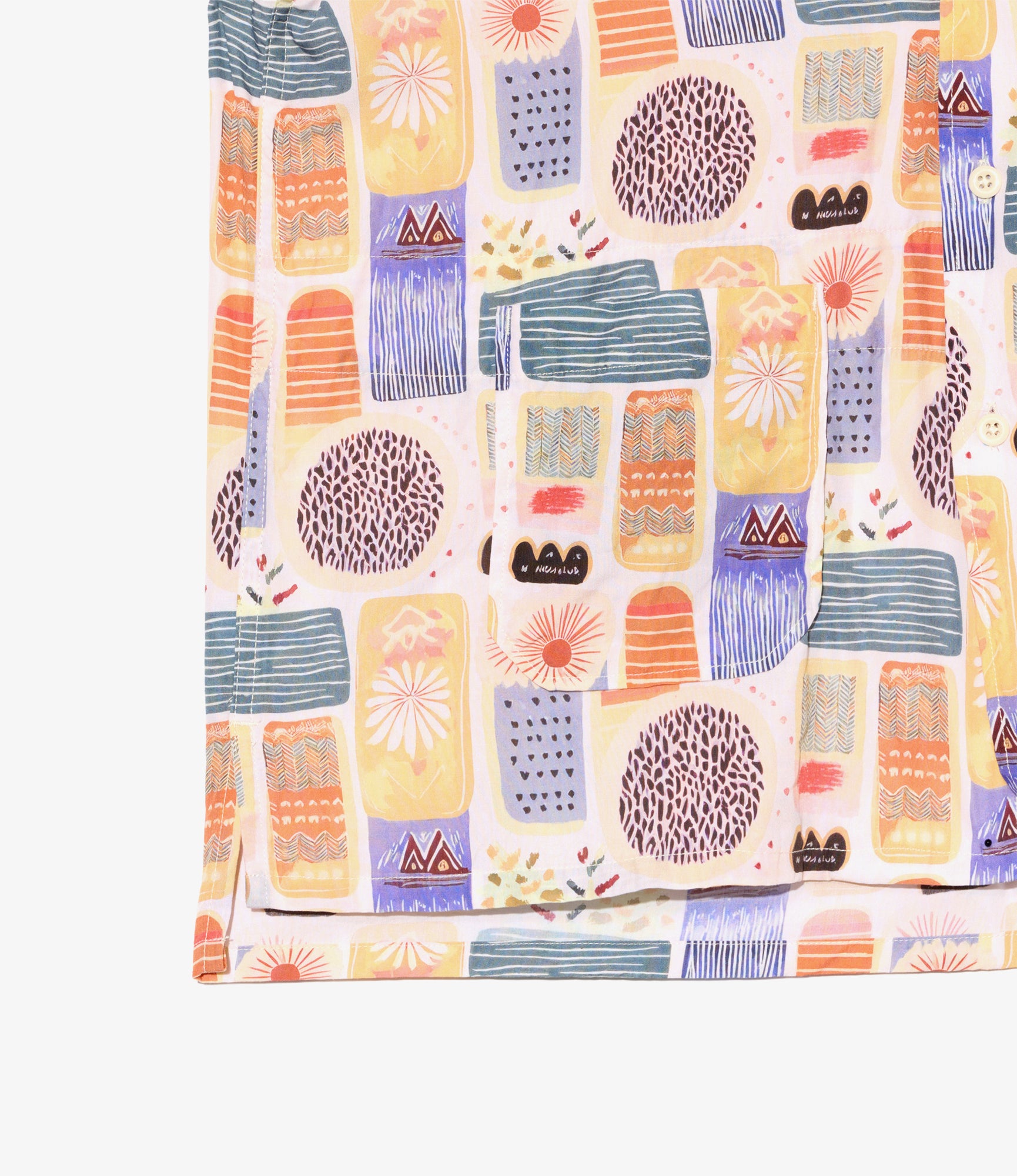 Camp Shirt - Multi Color Tencel Jamaican Print