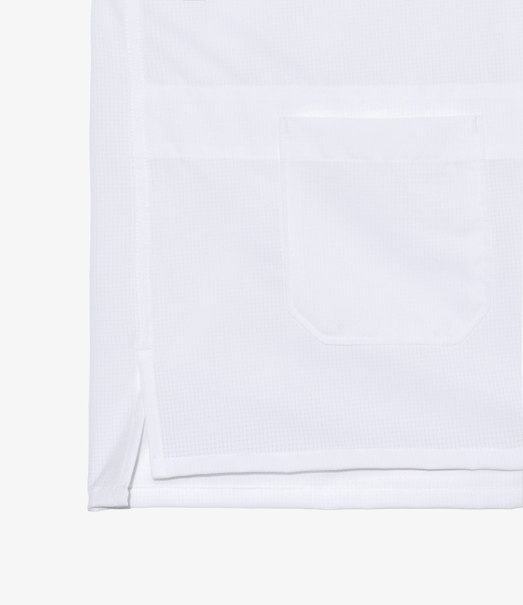 Camp Shirt - White Polyester Mesh