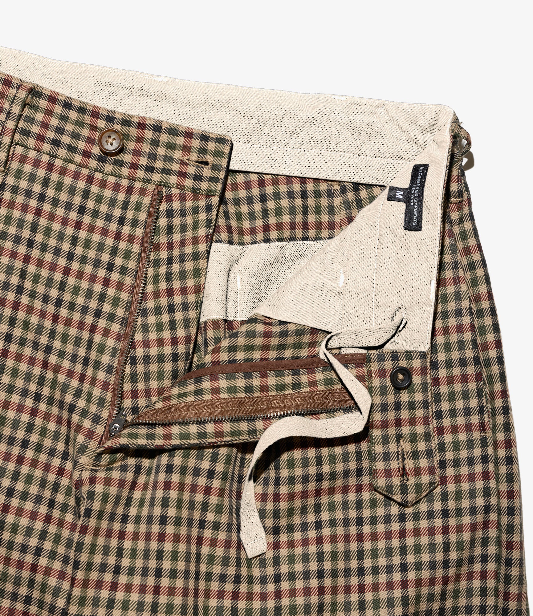 Carlyle Pant - Brown/Olive Heavy Gunclub Check