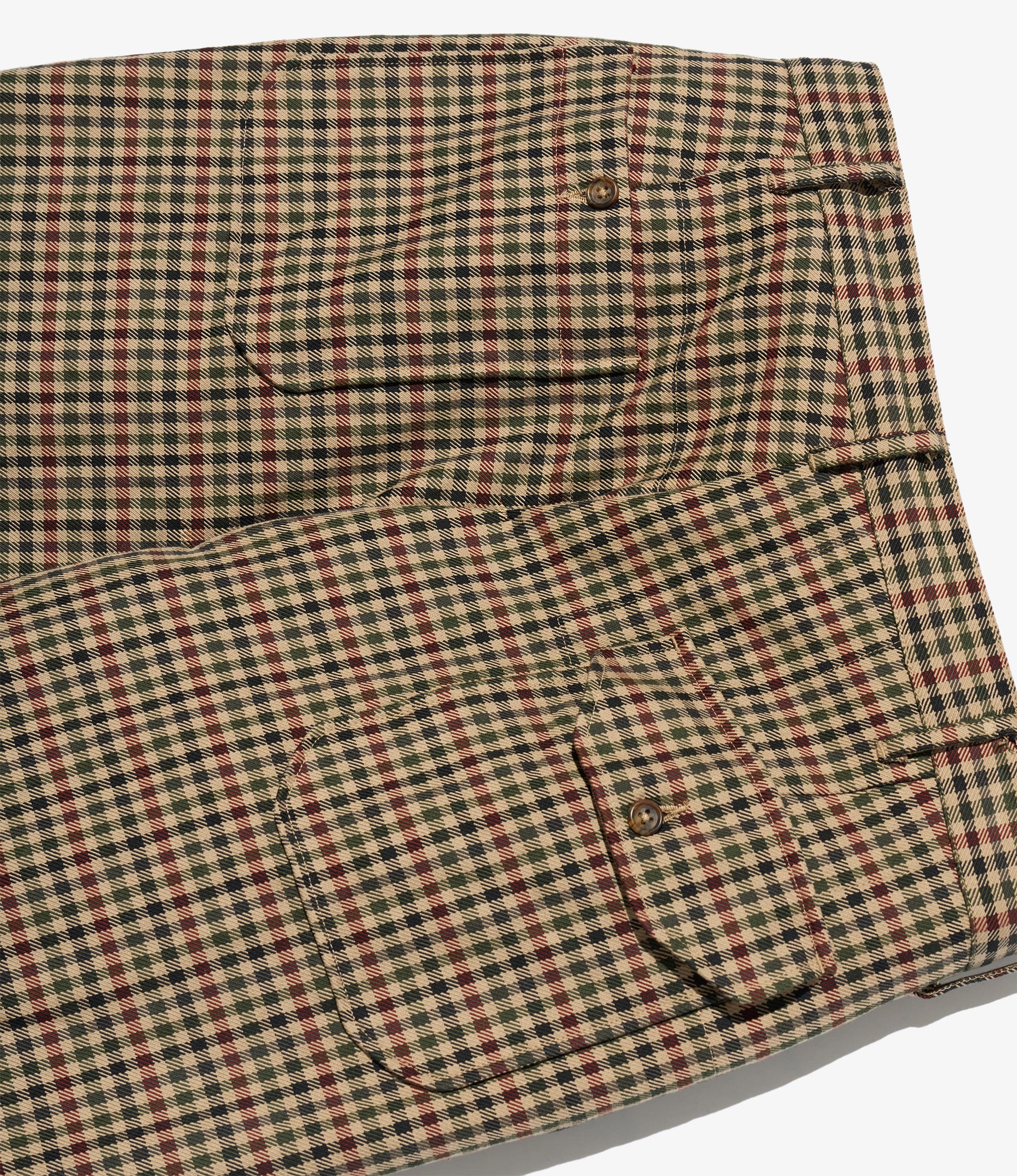 Carlyle Pant - Brown/Olive Heavy Gunclub Check
