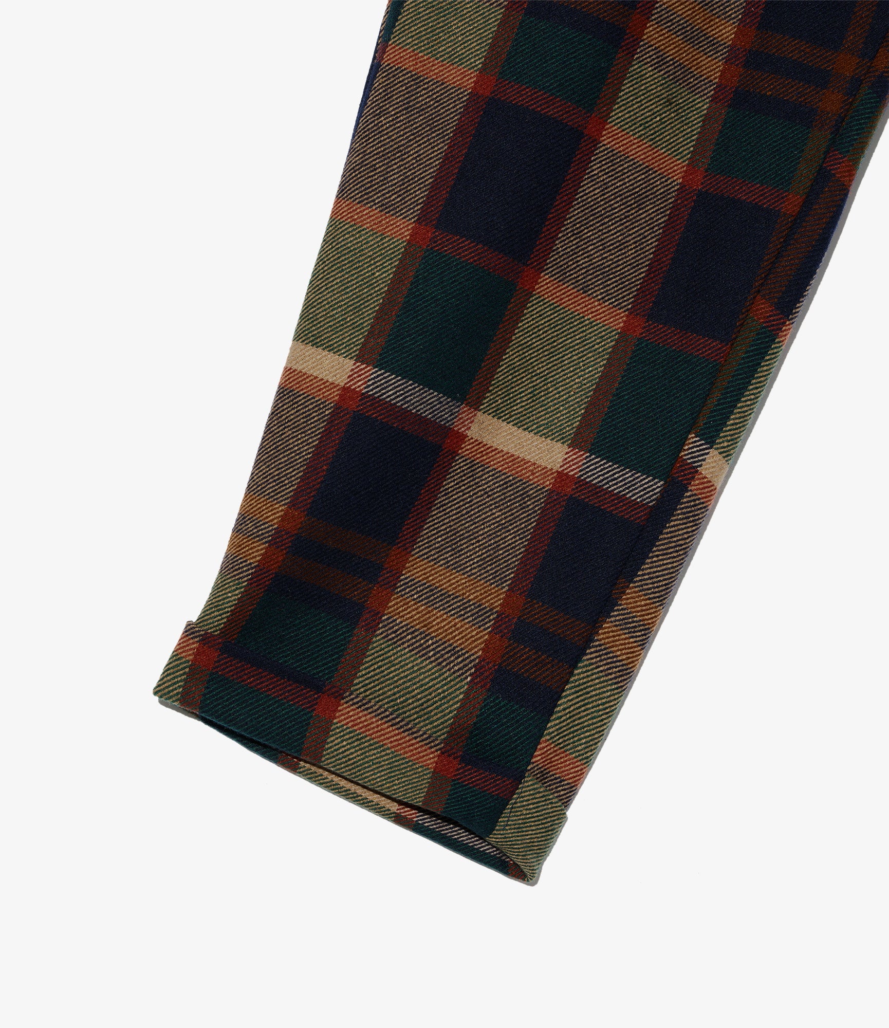 Carlyle Pant - Navy/Brown Heavy Wool Plaid