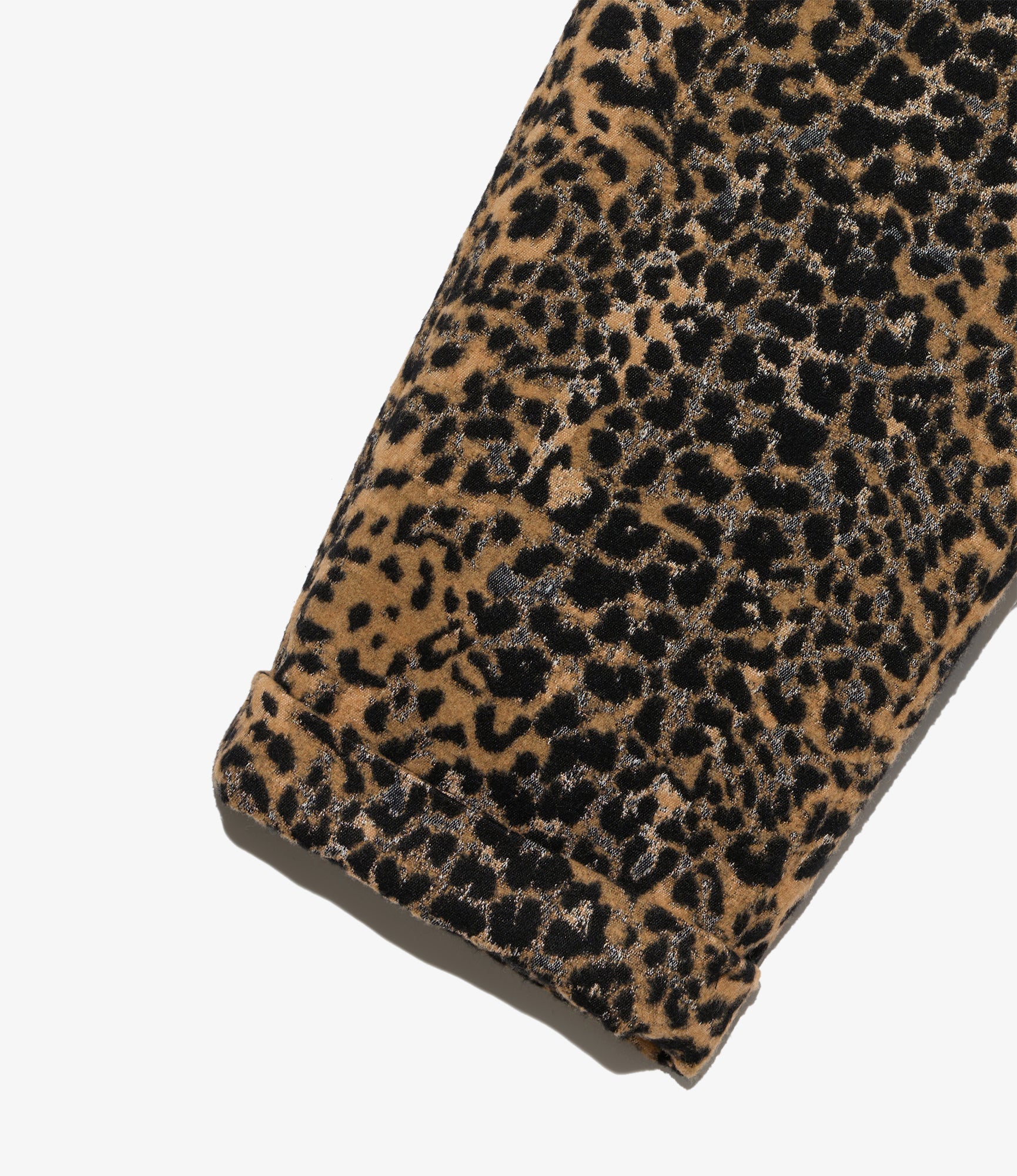 Carlyle Pant - Brown Wool Poly Leopard Jq.