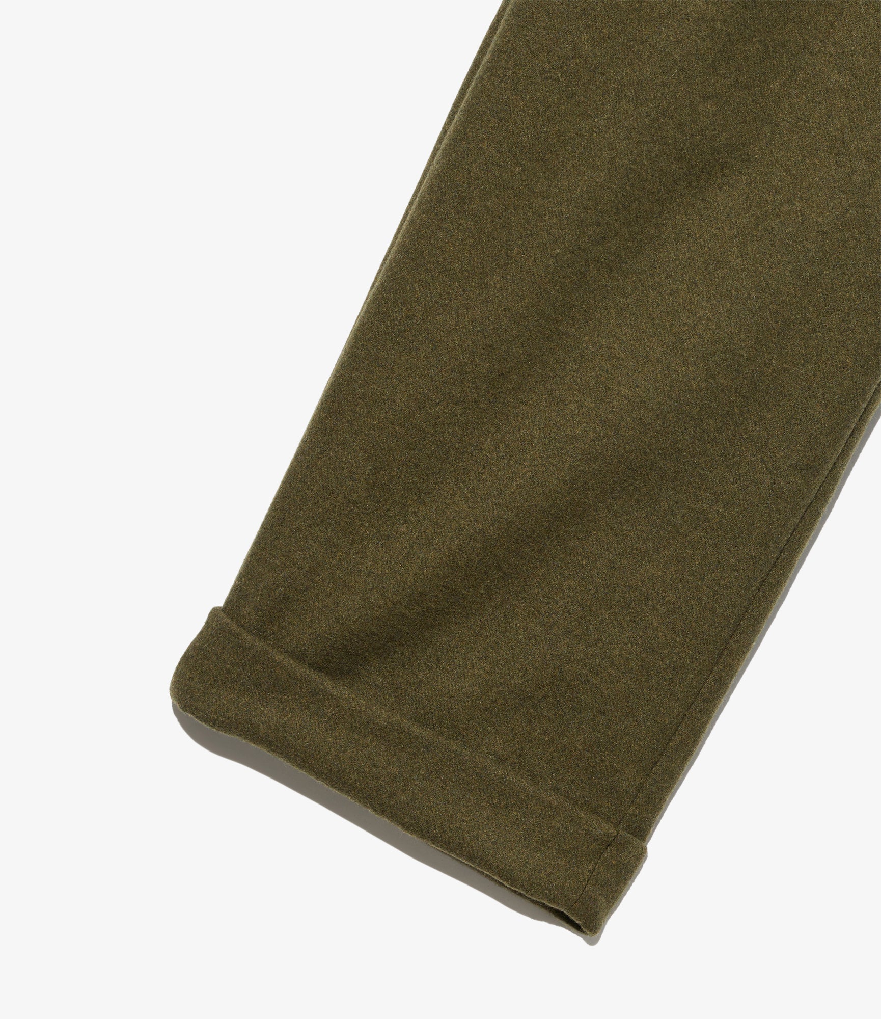 Carlyle Pant - Olive Poly Wool Heavy Flannel