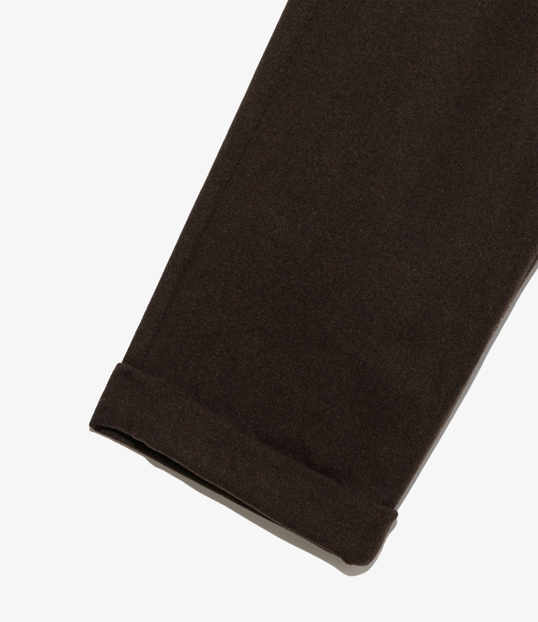 Carlyle Pant - Dk. Brown Poly Wool Heavy Flannel