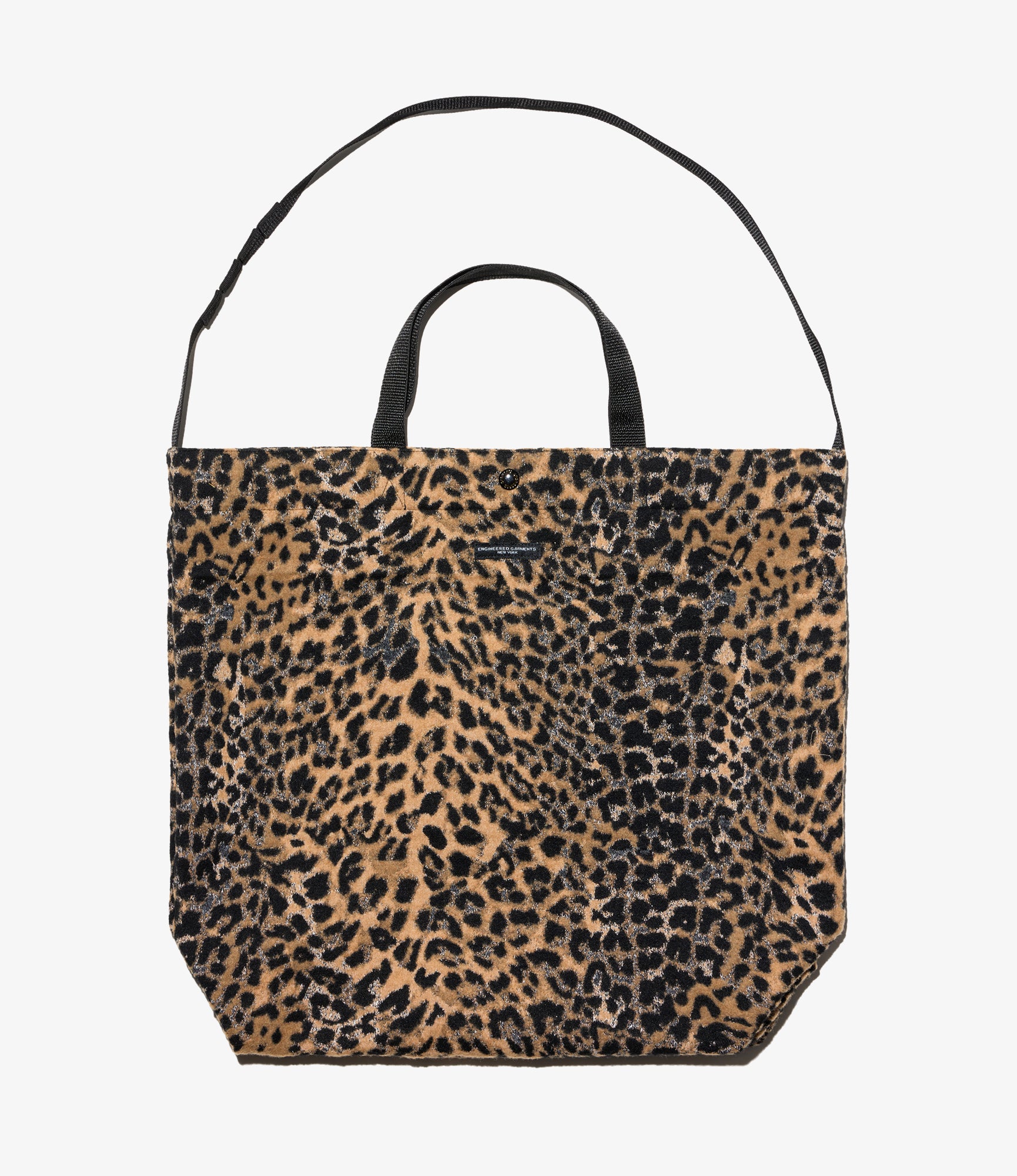 Carry All Tote - Brown Wool Poly Leopard Jq.
