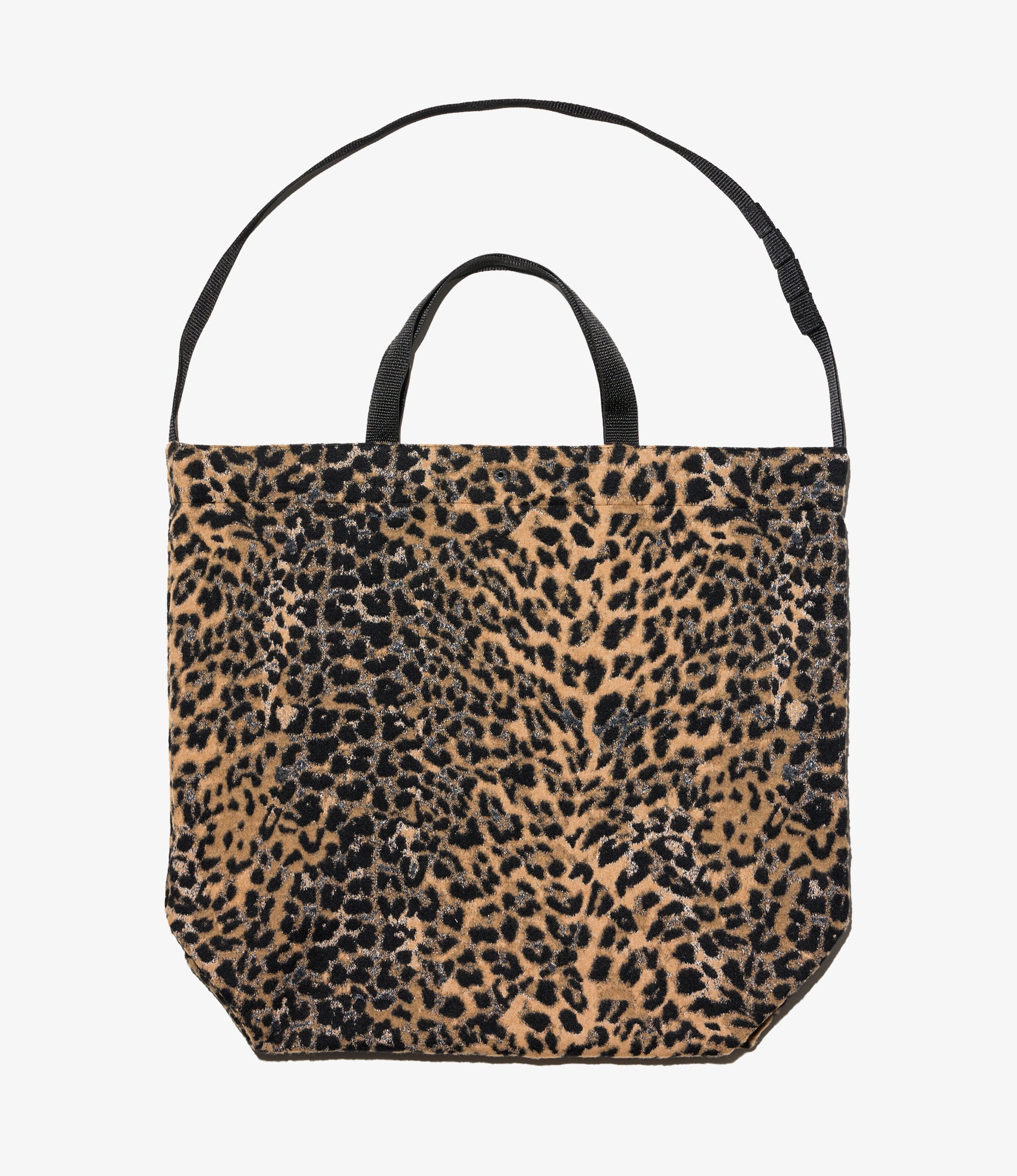 Carry All Tote - Brown Wool Poly Leopard Jq.