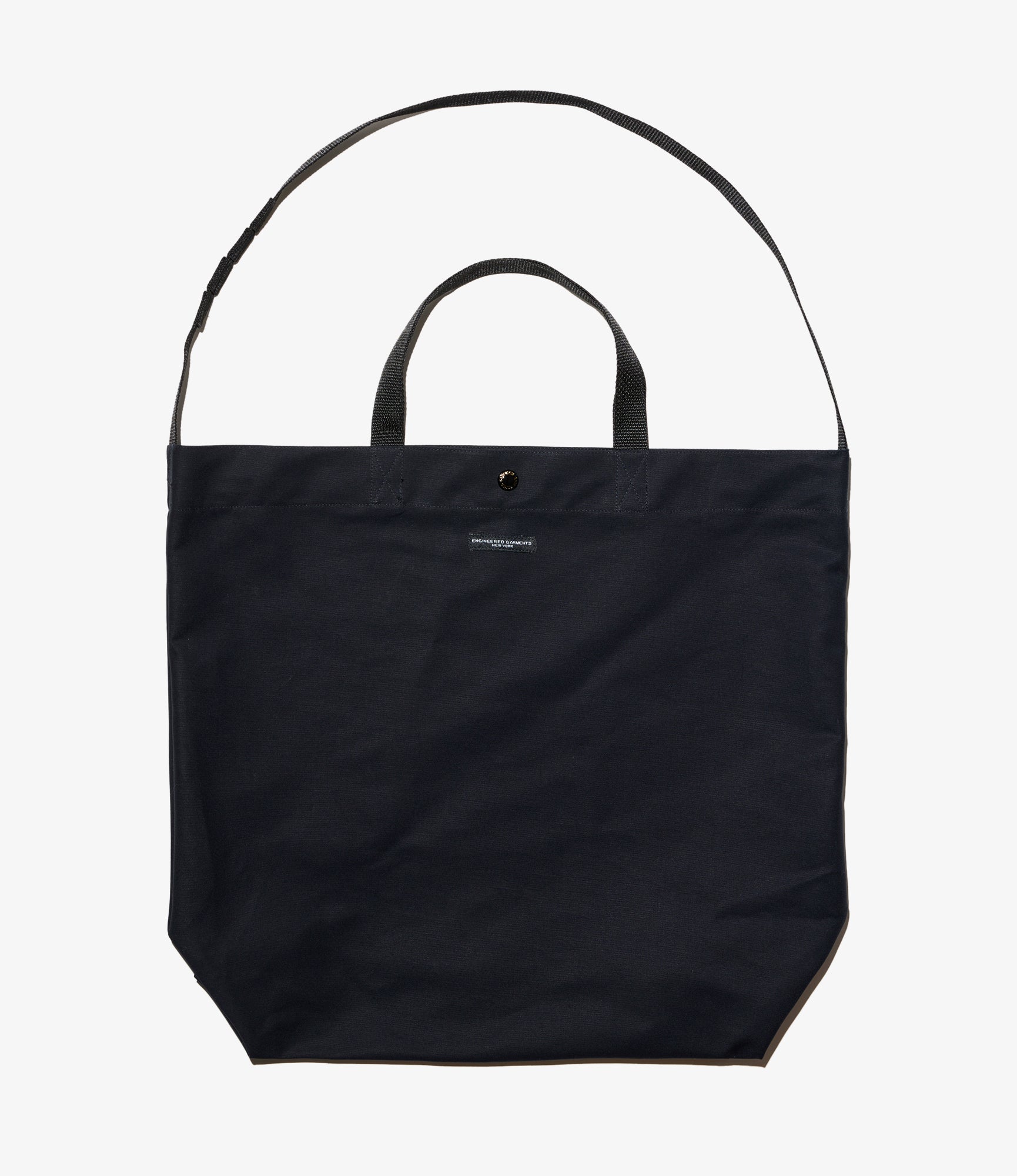 Carry All Tote - Black Cotton Double Cloth