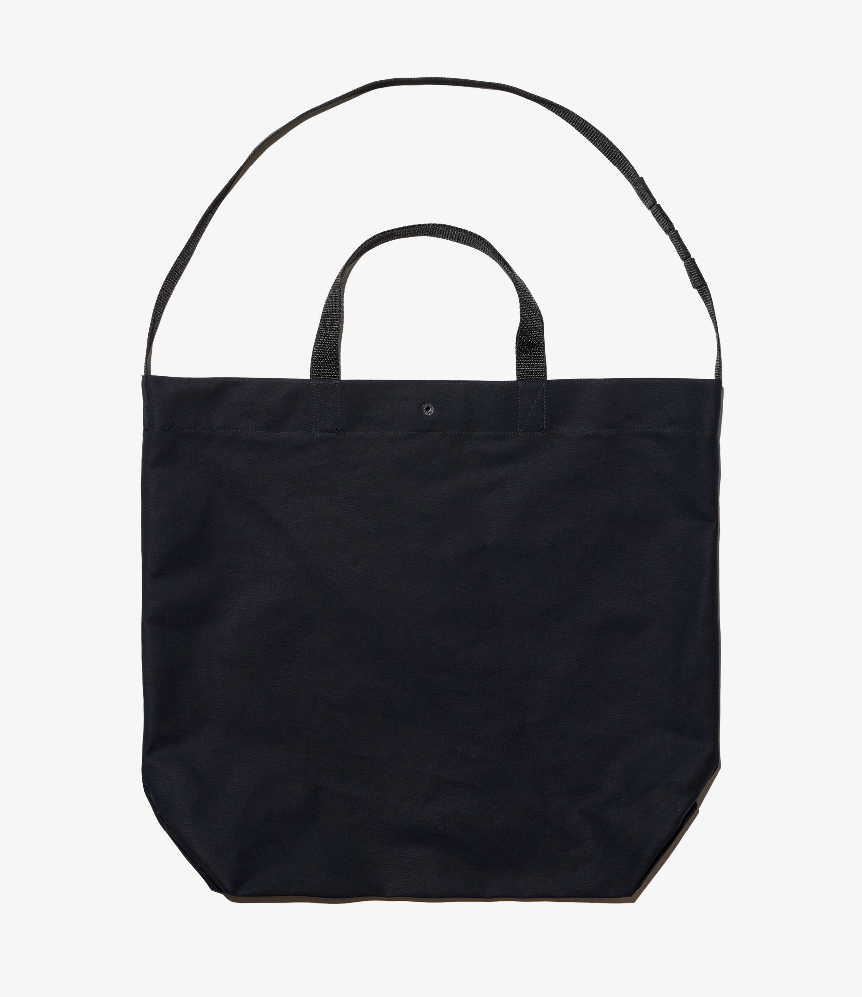 Carry All Tote - Black Cotton Double Cloth