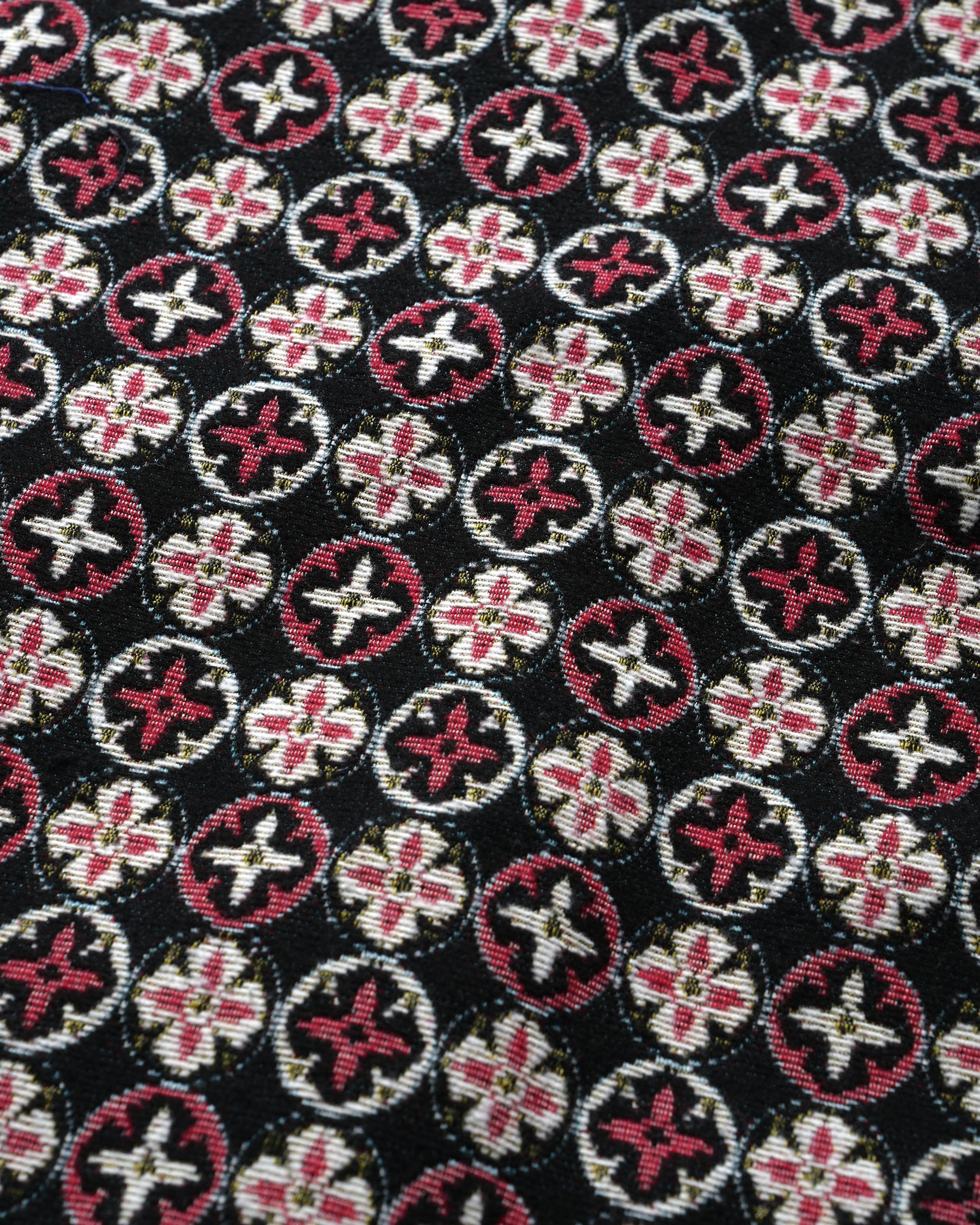 Engineer Jacket - Multi Color Mix Pattern Block Jacquard