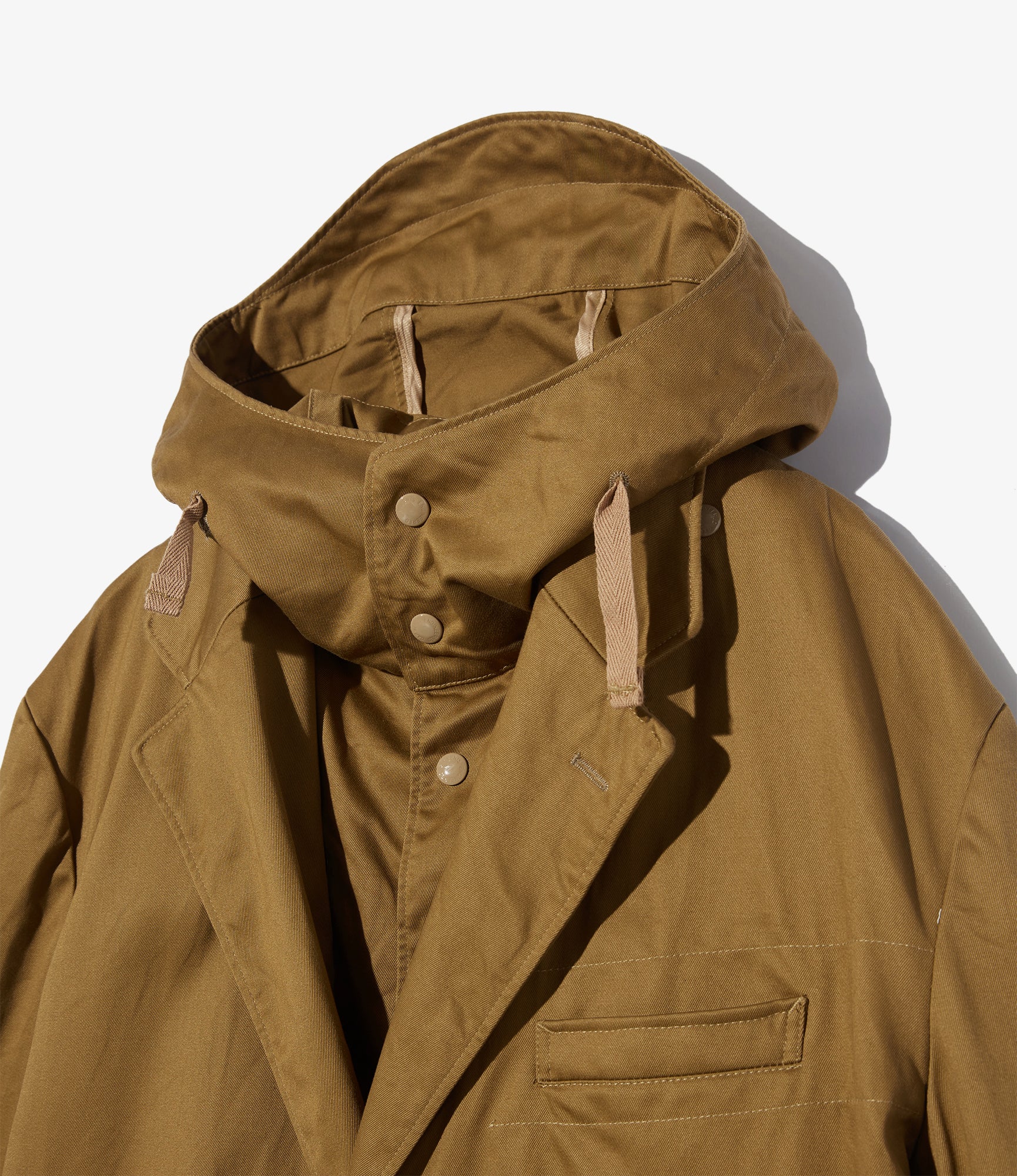 Chester Coat - Camel Cotton High Count Heavy Twill
