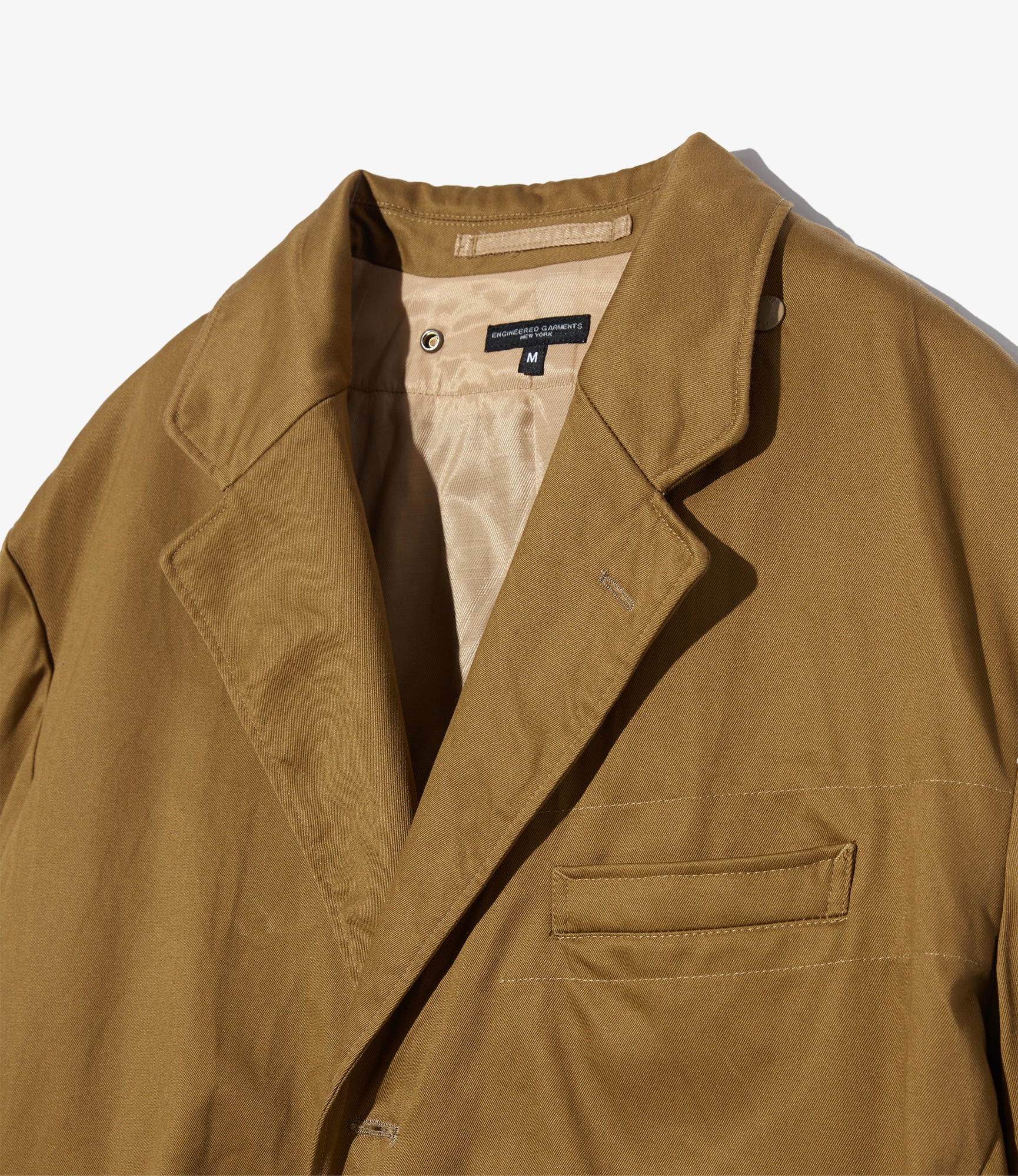 Chester Coat - Camel Cotton High Count Heavy Twill