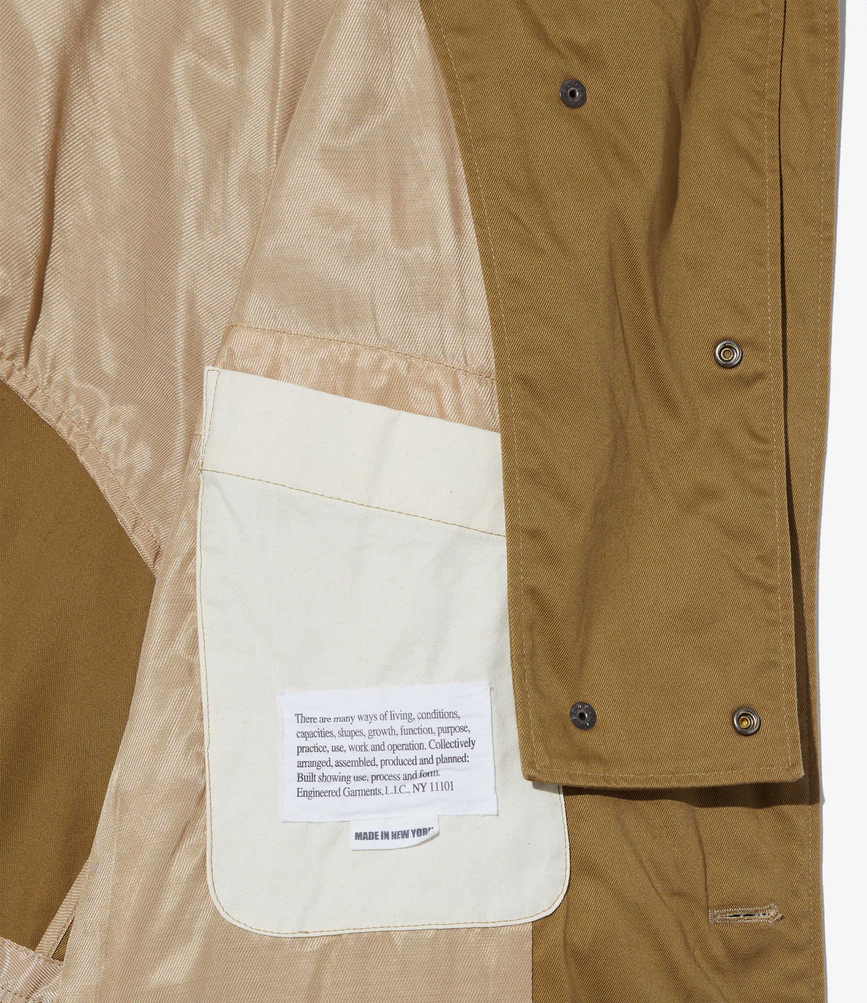 Chester Coat - Camel Cotton High Count Heavy Twill